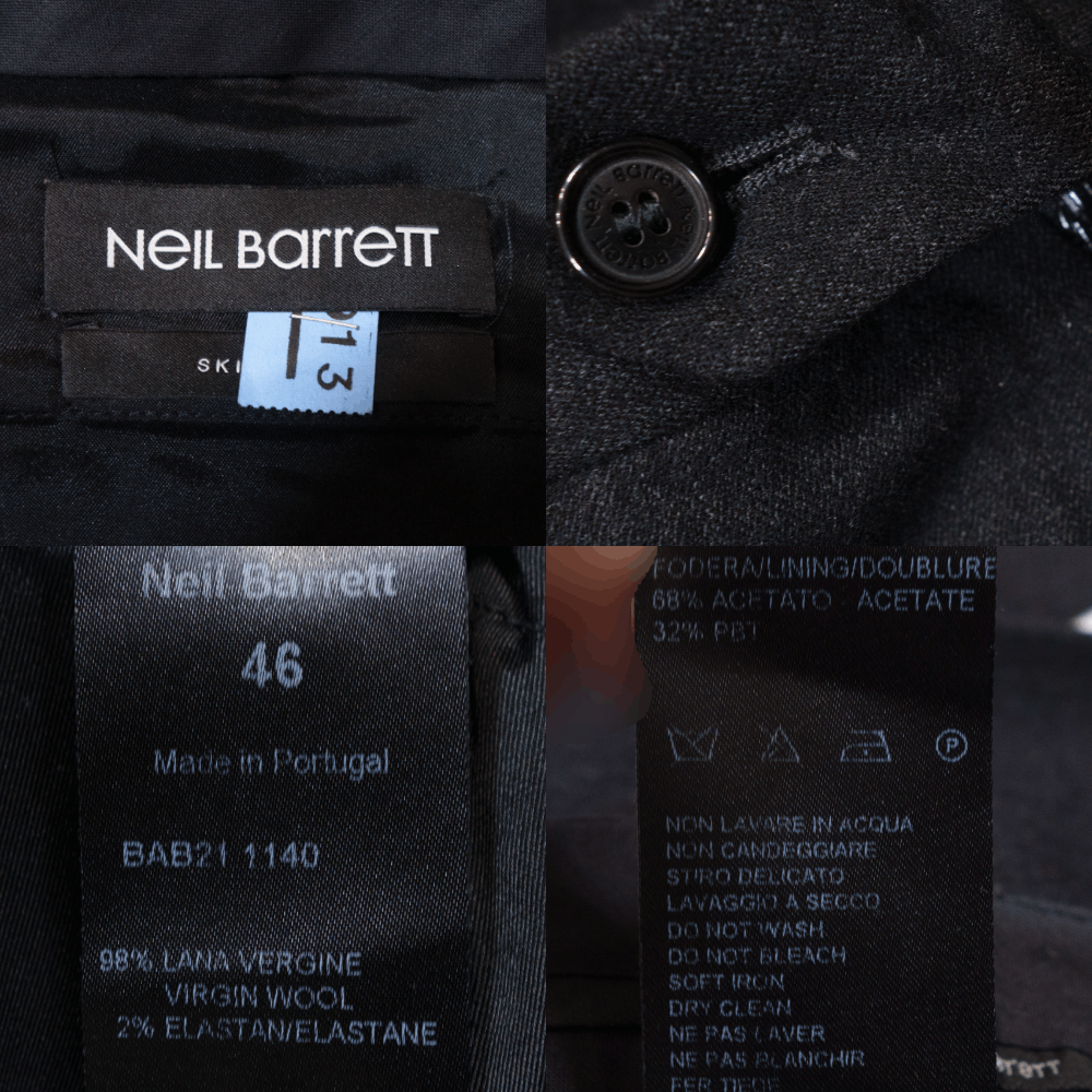 Neil Barrett Wool Trousers Size US 30 / EU 46 - 6 Thumbnail