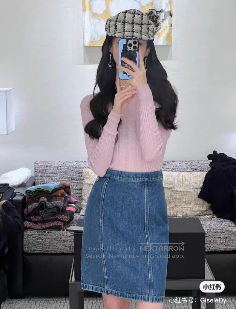 Chanel Chanel 22K denim skirt Size 25" / US 0 / IT 36 - 8 Thumbnail
