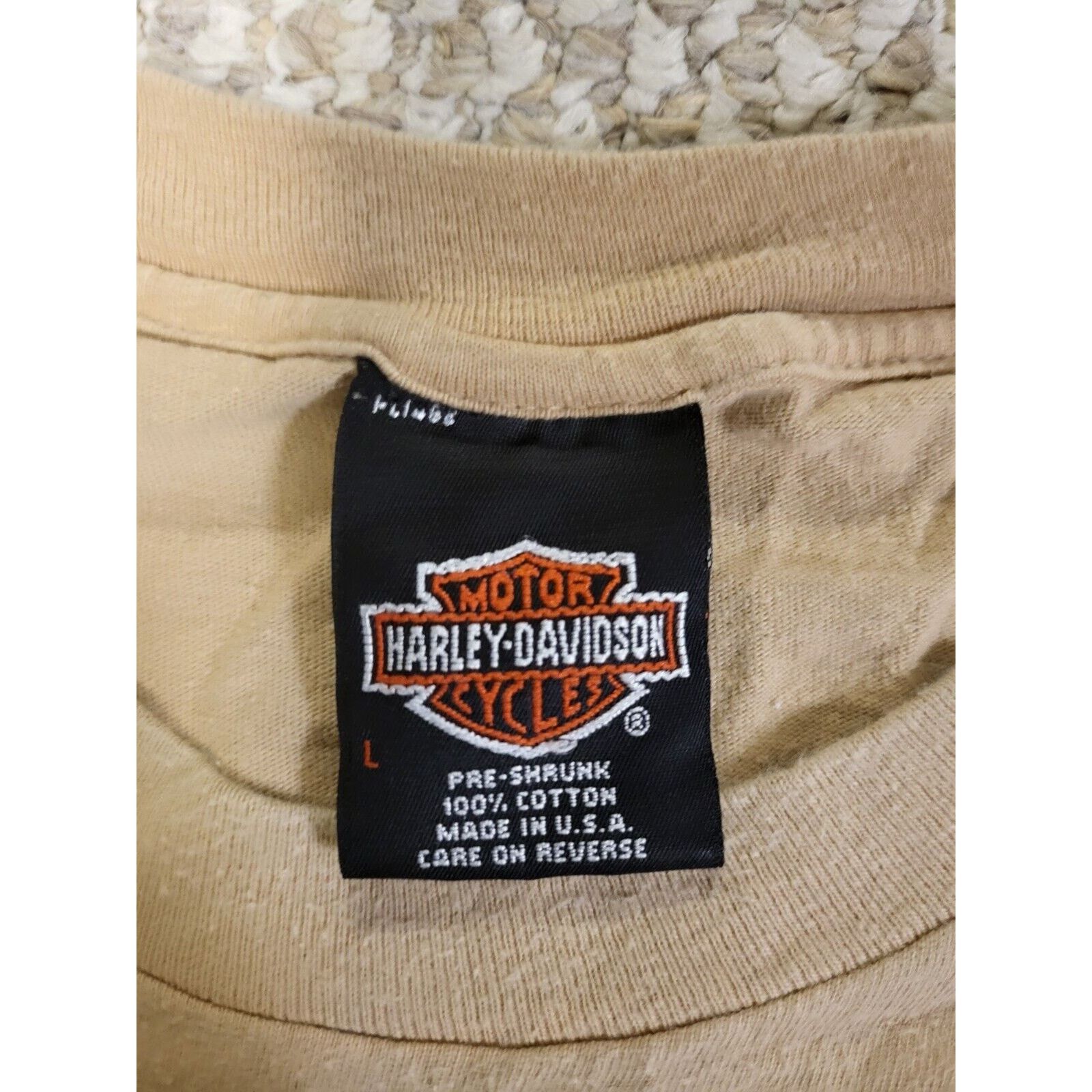 Harley Davidson Harley Davidson Some Live To Ride Mens Size M Short Sleeve Size US L / EU 52-54 / 3 - 3 Thumbnail