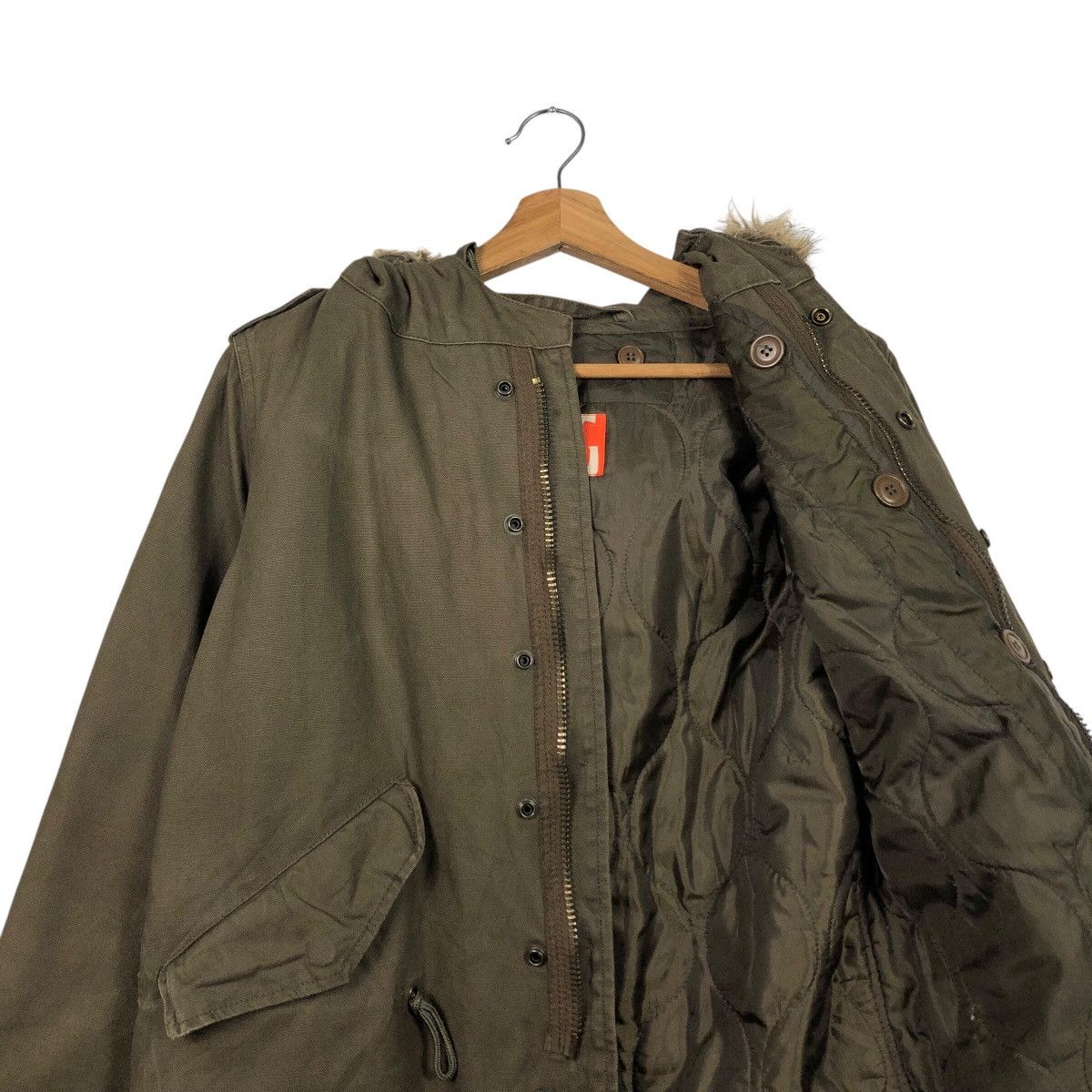 Japanese Brand TETSU Olive Military Oversized Parka / Deep Mods Shape Size US M / EU 48-50 / 2 - 14 Thumbnail