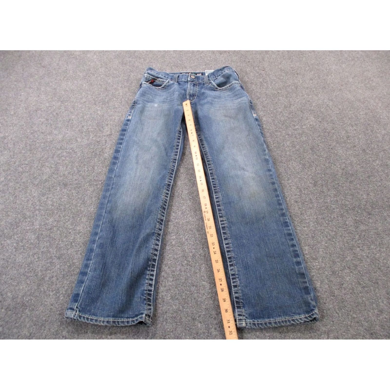 Ariat Ariat Jeans Mens 32 X 34 Blue Denim M7 Slim Straight Flame-Resistant Work Jeans Size US 30 / EU 46 - 3 Thumbnail