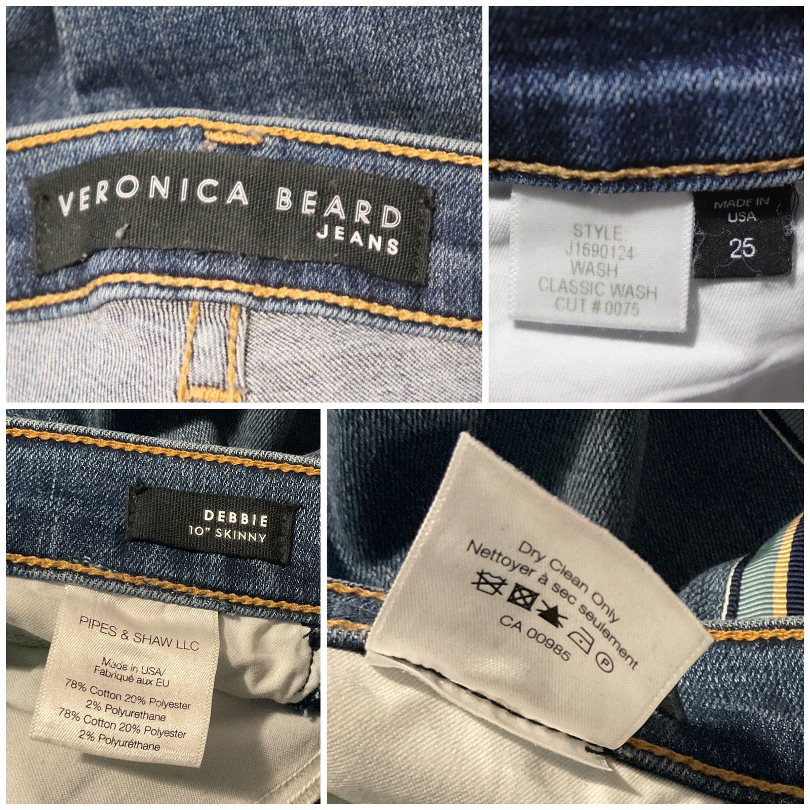 Veronica Beard Veronica Beard Debbie 10” Skinny Jean Size 25 Size 25" / US 0 / IT 36 - 9 Thumbnail