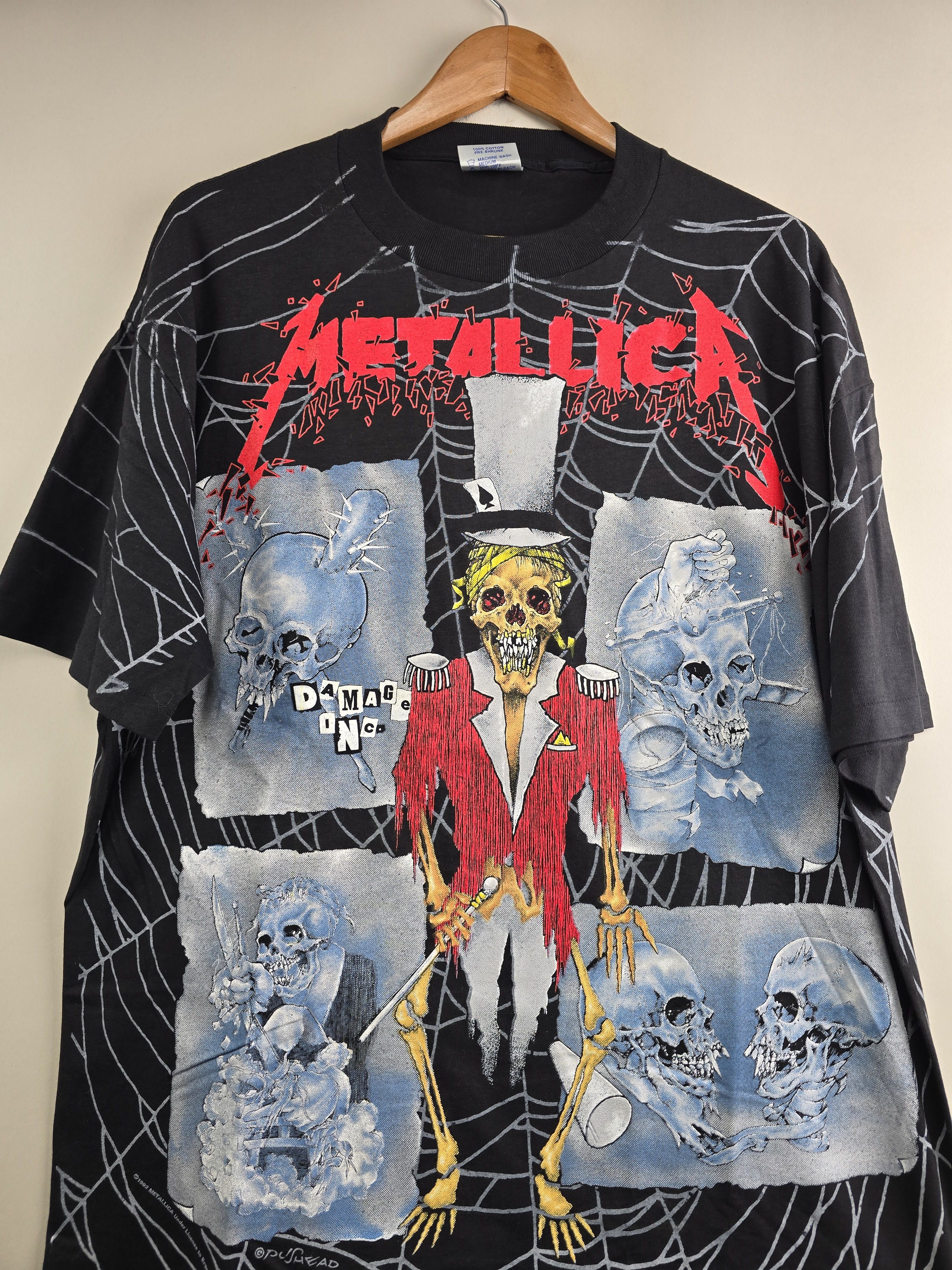 Band Tees × Metallica × Vintage 1992 Metallica Ringmaster All over print XL 24" 30" Size US XL / EU 56 / 4 - 2 Thumbnail