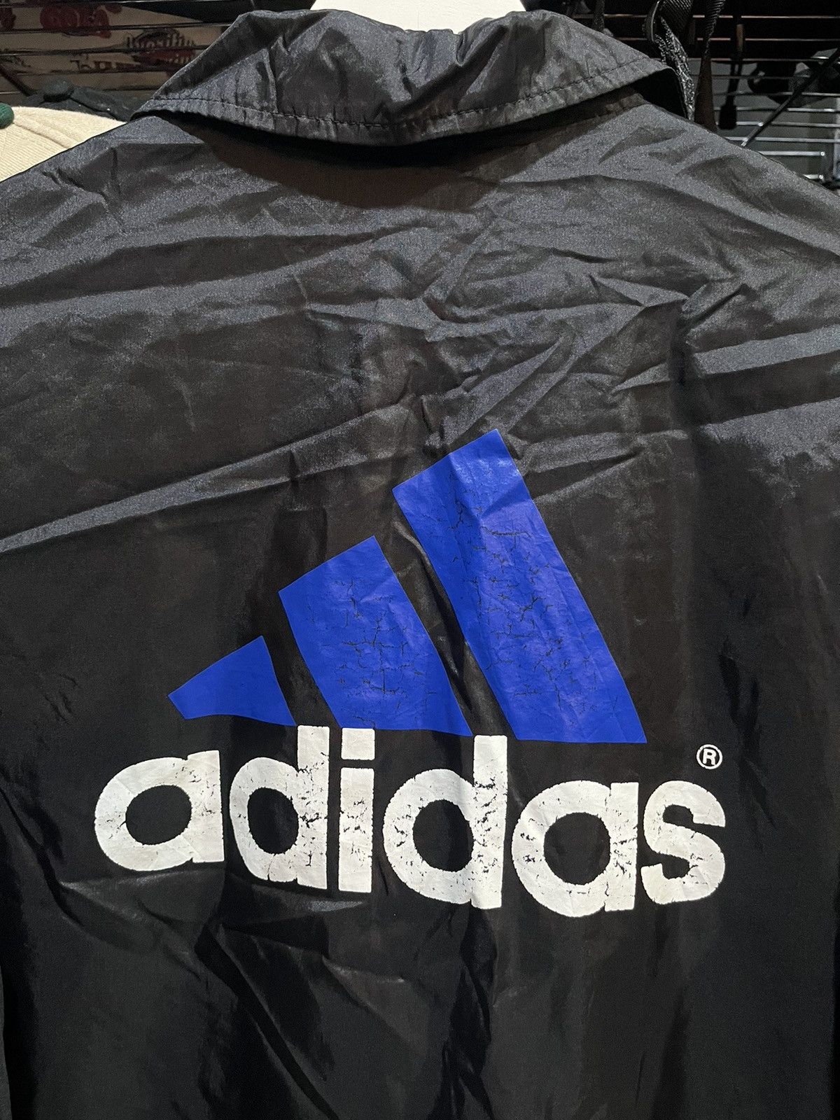 Adidas Adidas Windbreaker Button Up Jacket Big Logo 90s Size US L / EU 52-54 / 3 - 4 Thumbnail