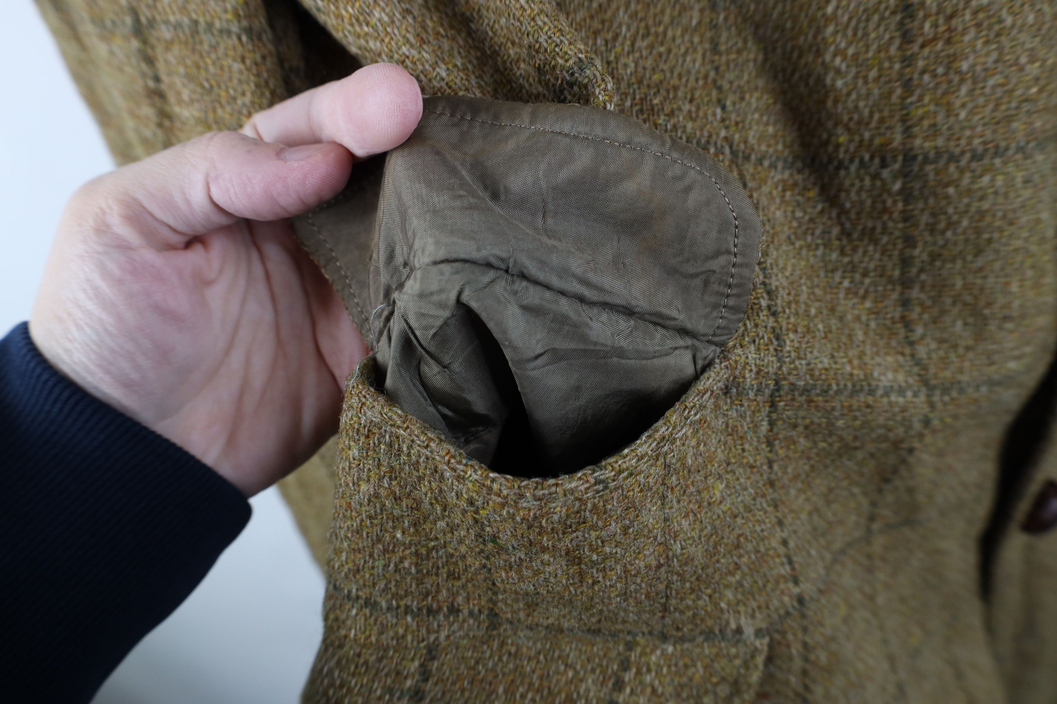 Vintage Vintage 70s Streetwear Suit Coat Blazer Jacket Beige Plaid Size US XL / EU 56 / 4 - 6 Thumbnail