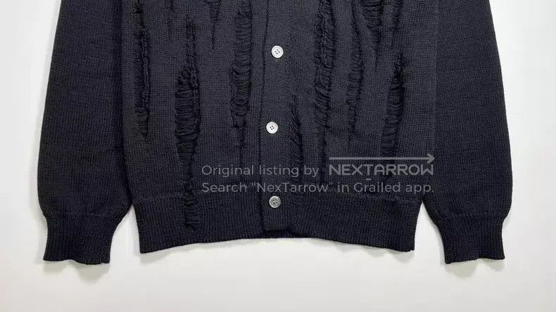Comme des Garcons Comme des Garcons Distressed Wool Cardigan Size US S / EU 44-46 / 1 - 4 Thumbnail
