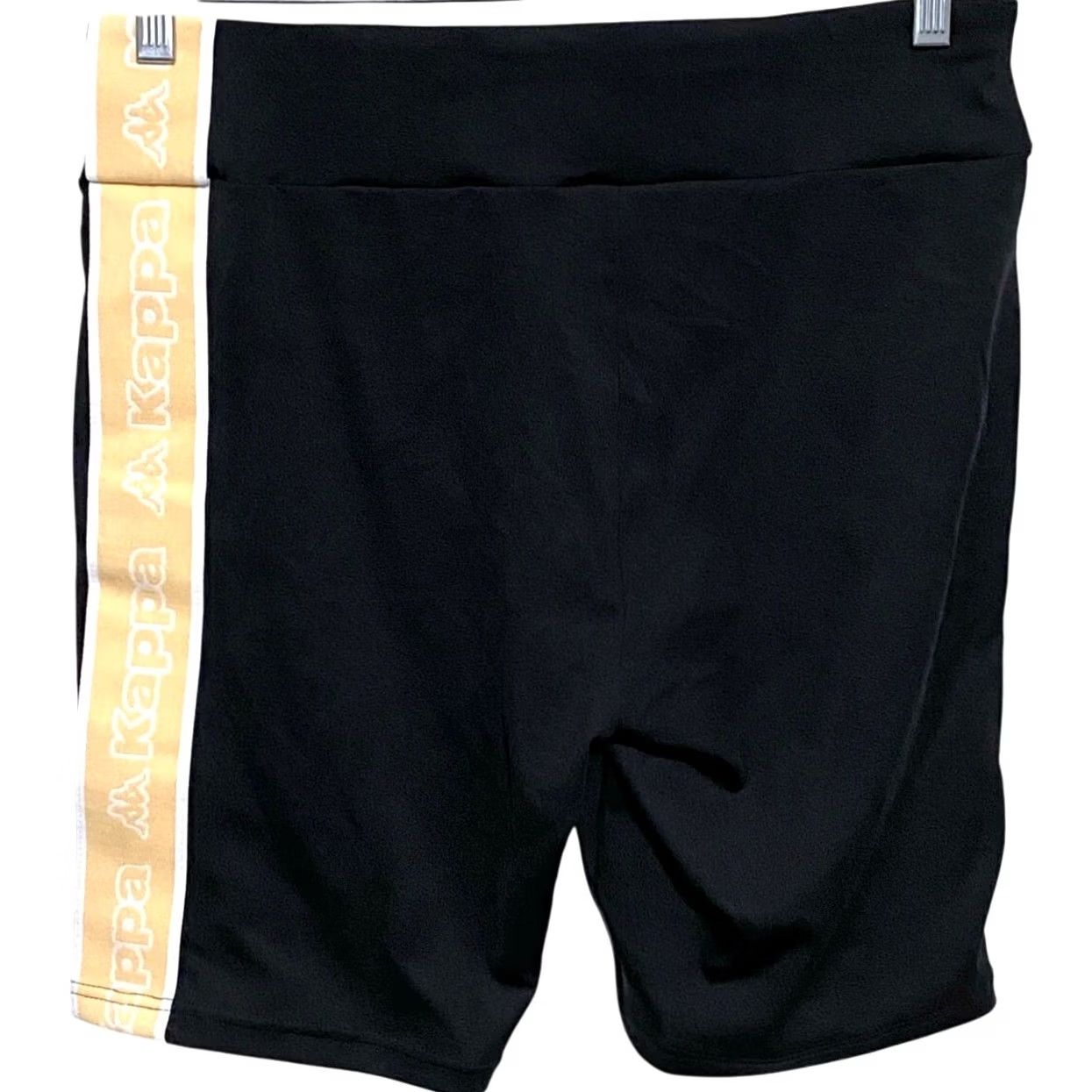 Kappa Kappa Biker Shorts Womens XL Contrast Spell Out Logo Athleisure Sporty Gym Y2K Size 40" / US 18 - 3 Thumbnail