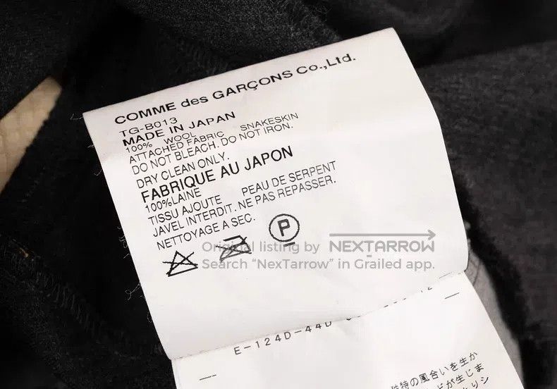 Other Comme des Garcons Wool and Snake Skin Patchwork Top Size S / US 4 / IT 40 - 6 Thumbnail