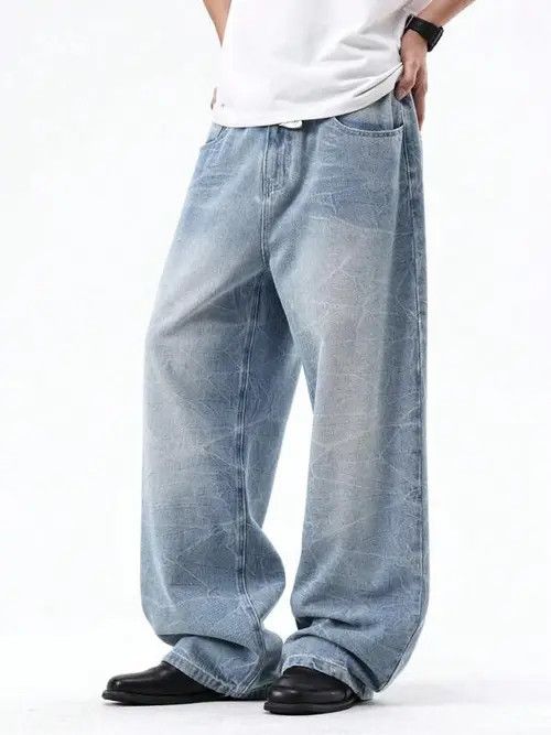 Jean × Vintage RETRO vintage baggy loose denim jeans Size US 36 / EU 52 - 3 Thumbnail