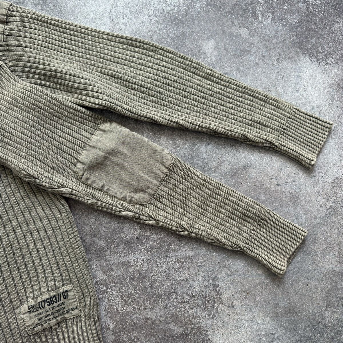 If Six Was Nine × Japanese Brand Military Y2K Diesel Style Knit Zip Sweatwr Size M / US 6-8 / IT 42-44 - 5 Thumbnail