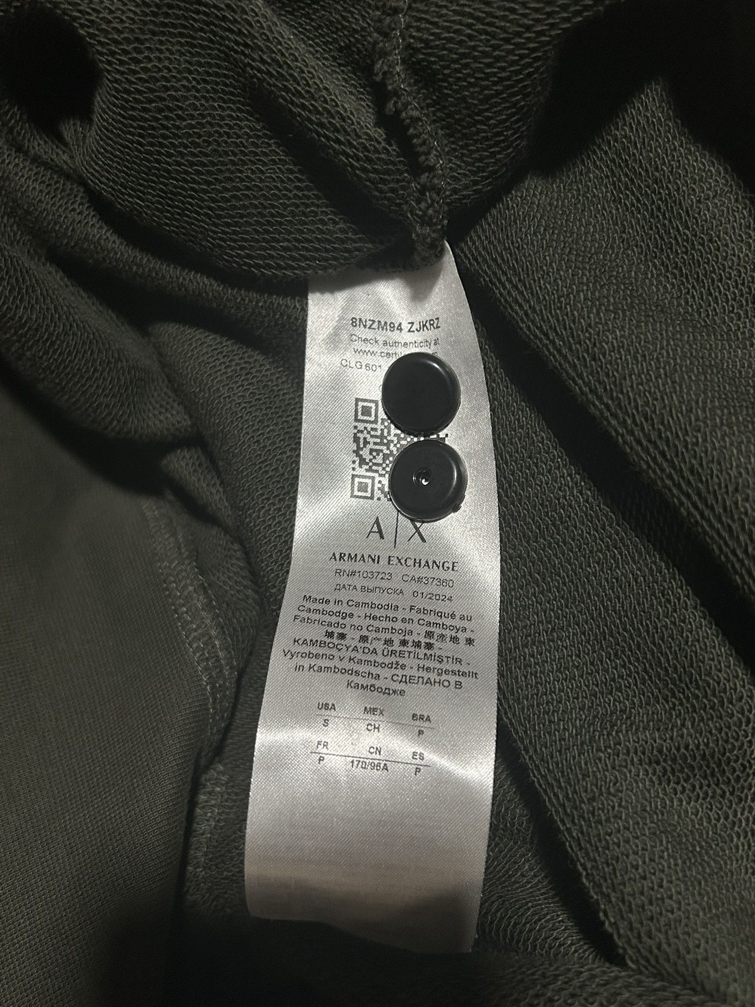Emporio Armani Armani Exchange Hoodie Size US S / EU 44-46 / 1 - 6 Thumbnail