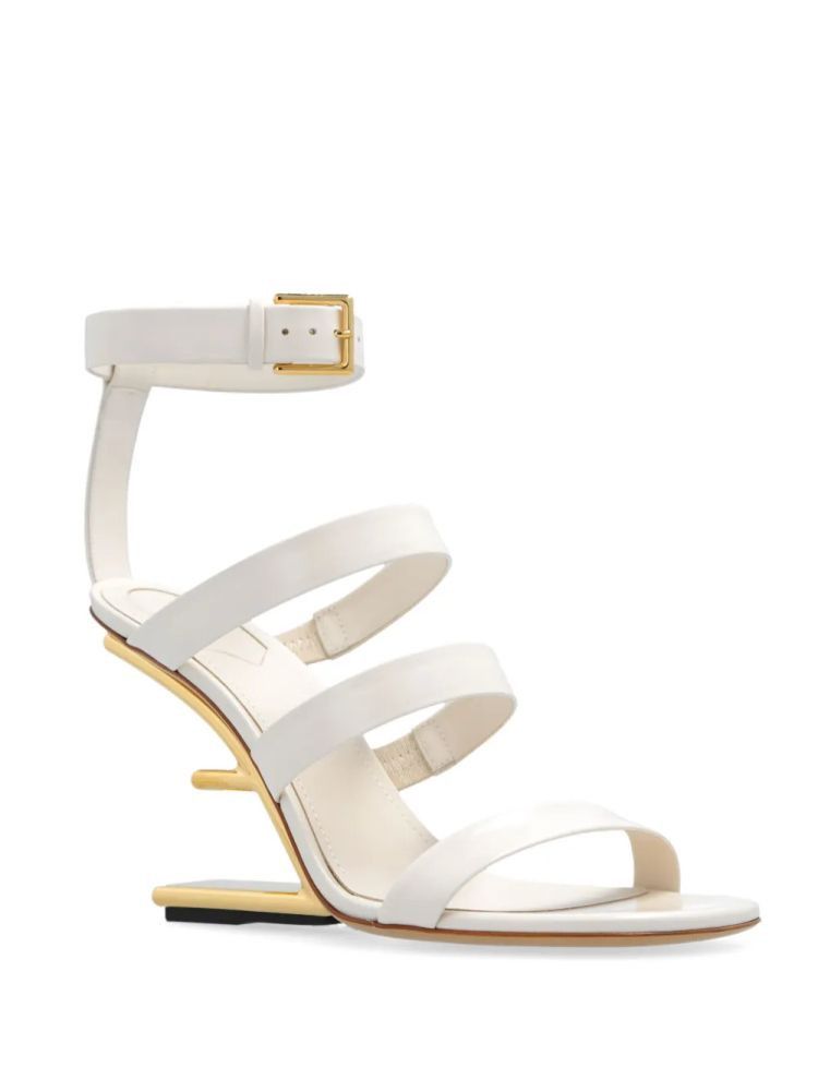 Fendi o1s1wg110525 Sandals in White Size US 7.5 / IT 37.5 - 1 Thumbnail