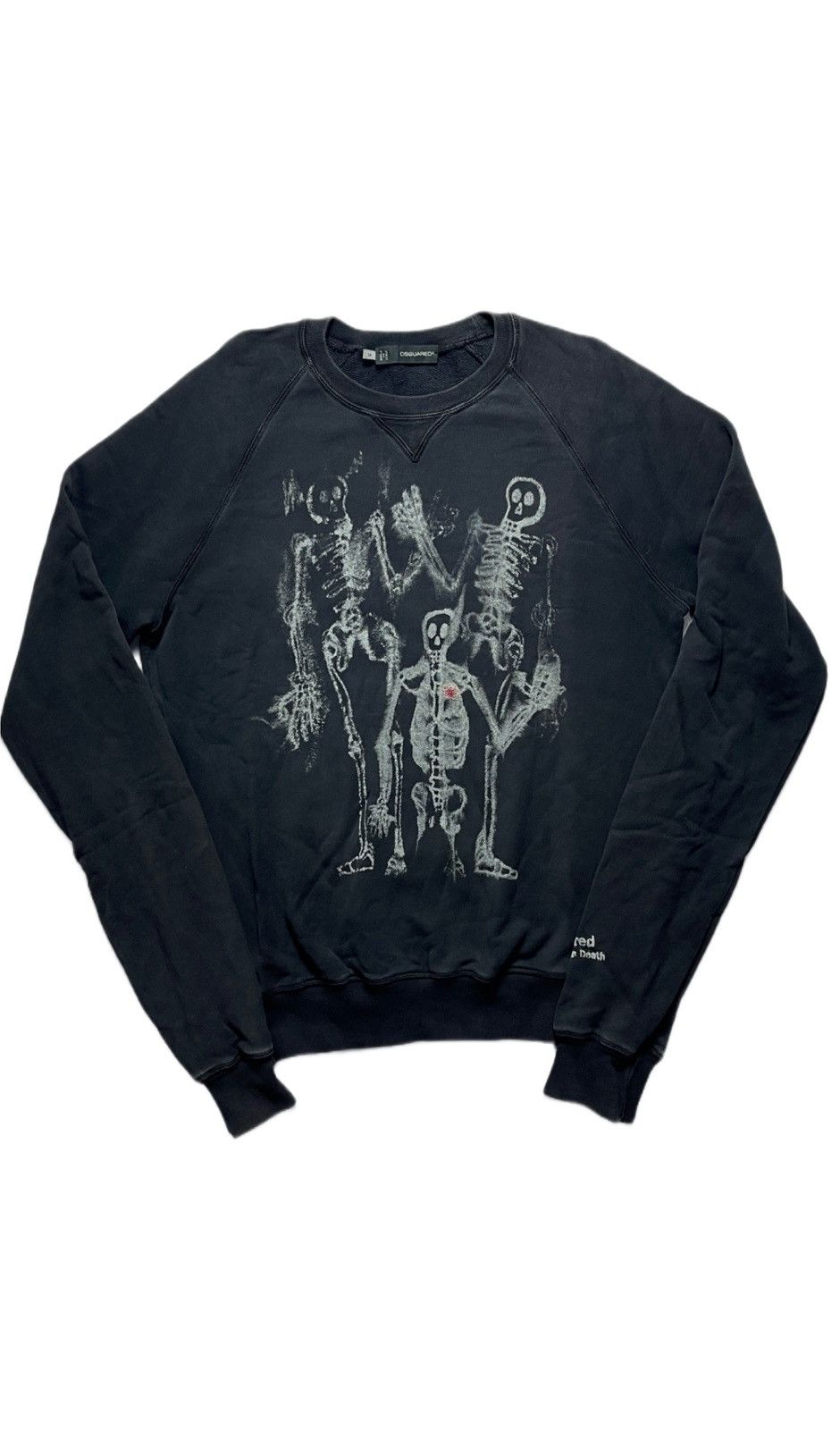 image of Archival Clothing x Dsquared2 Vintage Ss'10 Dsquared2 Skull Sweatshirts in Black (Size Medium)