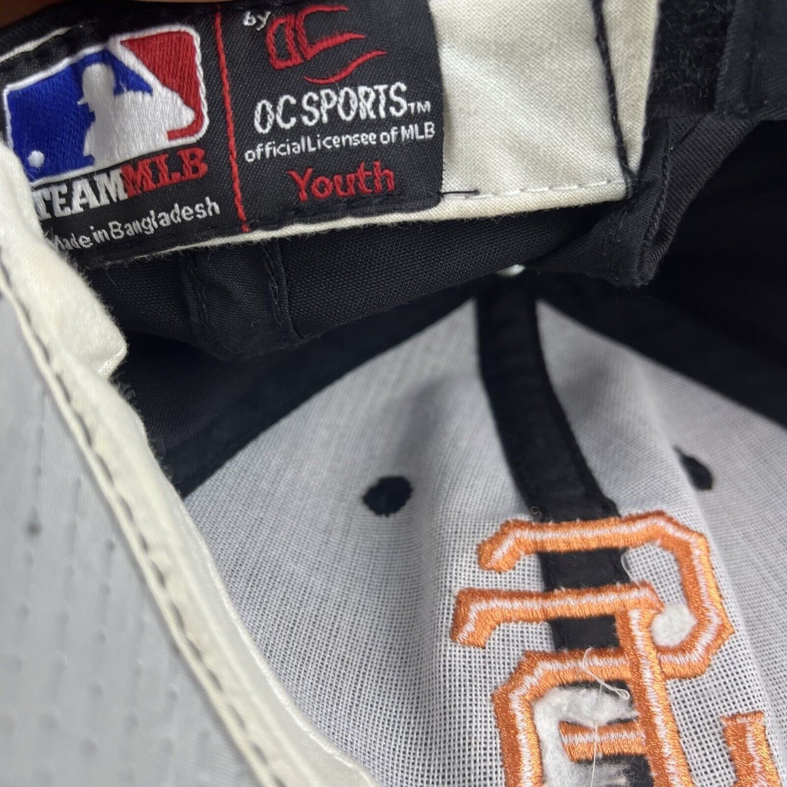Other San Francisco Giants YOUTH Hat Black Hat Adjustable Black YO Size ONE SIZE - 17 Thumbnail