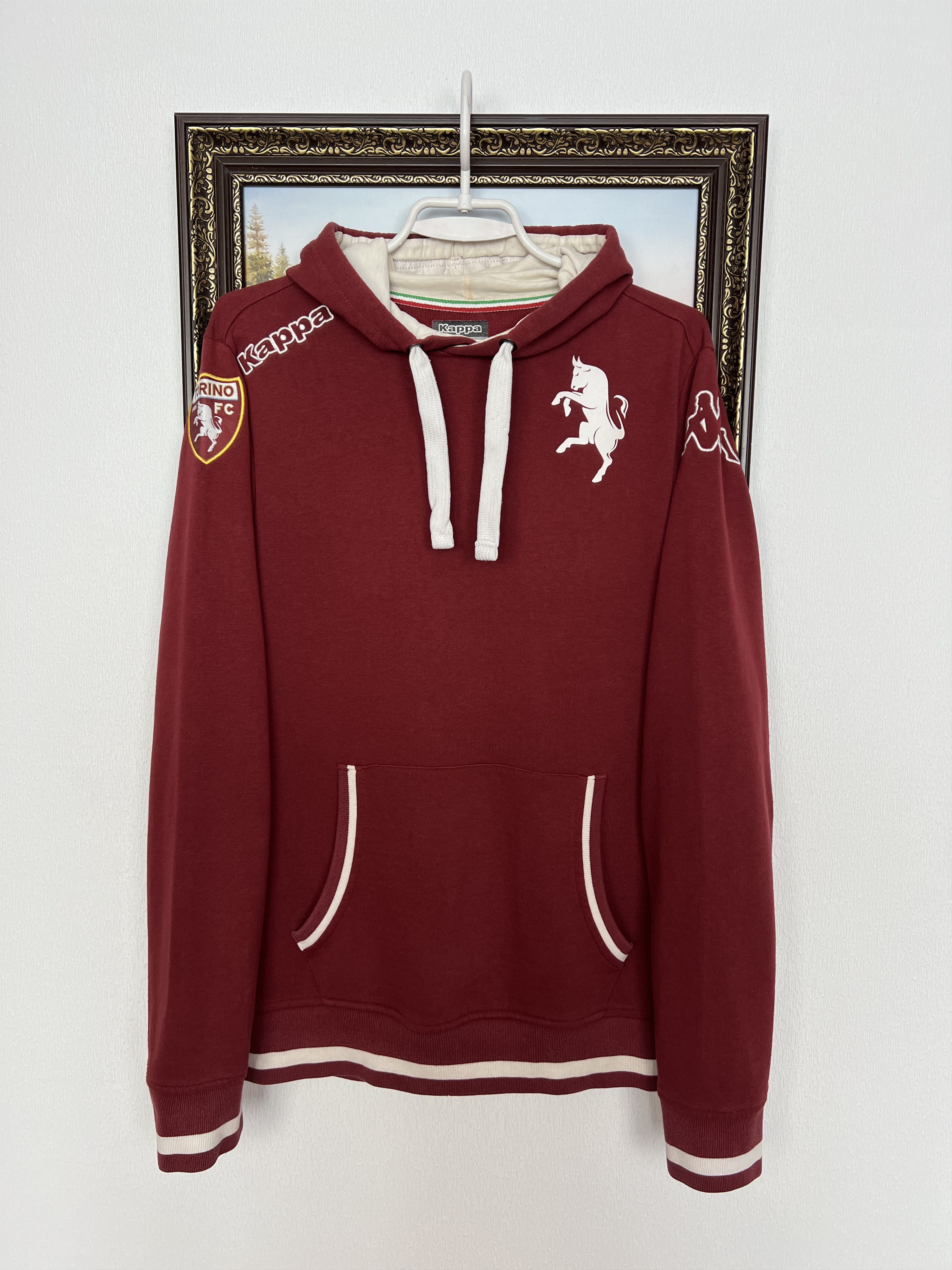 Kappa Vintage Torino Football Jacket Red Soccer Hoodie Track Top Size US M / EU 48-50 / 2 - 1 Thumbnail