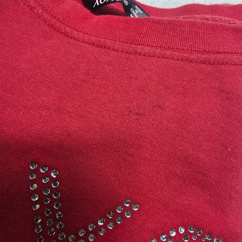 XOXO Women's XOXO Red Rhinestone XOXO Sweatshirt M Size M / US 6-8 / IT 42-44 - 9 Thumbnail