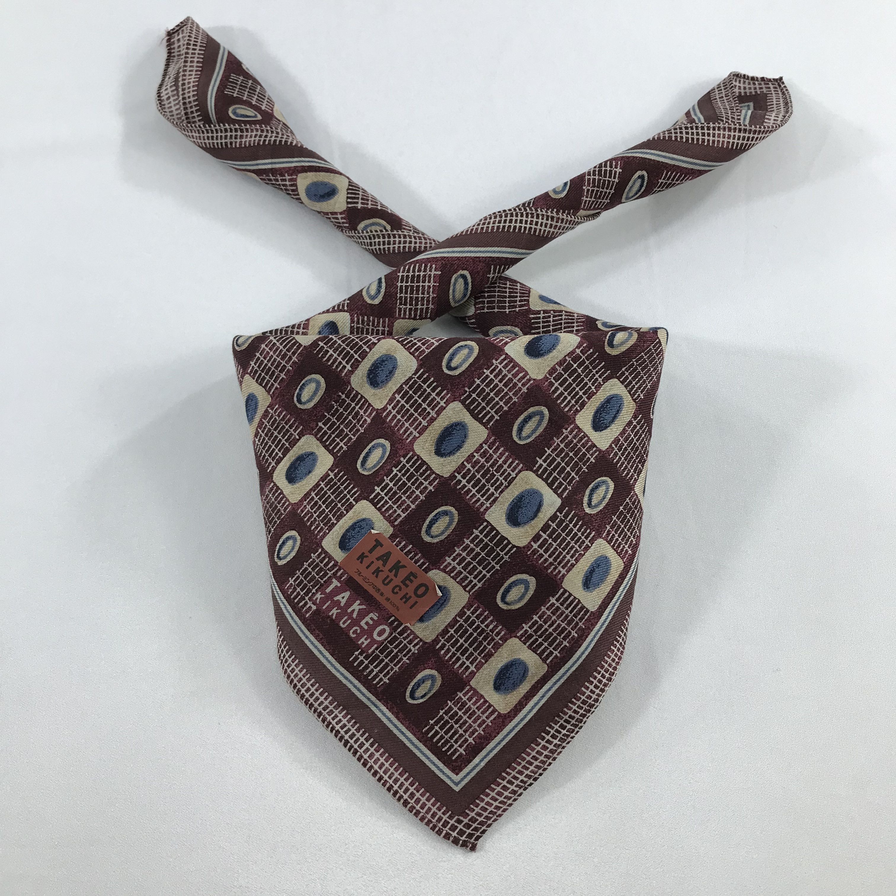 Takeo Kikuchi × Vintage Takeo Kikuchi Bandana / Handkerchief / Neckerchief - S2359 Size ONE SIZE - 3 Thumbnail