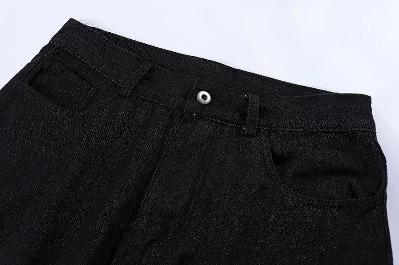 Japanese Brand × Vintage Retro-style Jeans Ripped Baggy Trousers Star Harajuku style Size US 30 / EU 46 - 4 Thumbnail