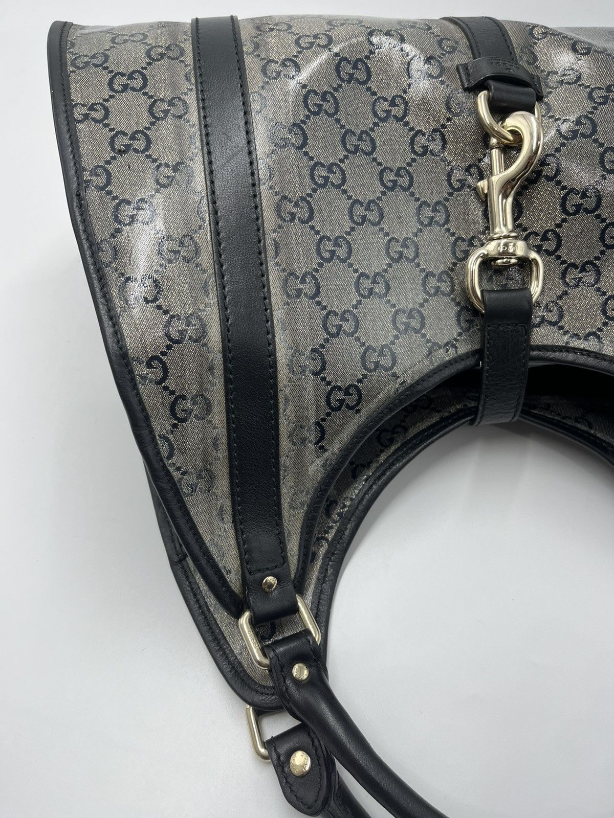 Gucci GUCCI Crystal Monogram Medium Joy Shoulder Bag Black Size ONE SIZE - 15 Thumbnail