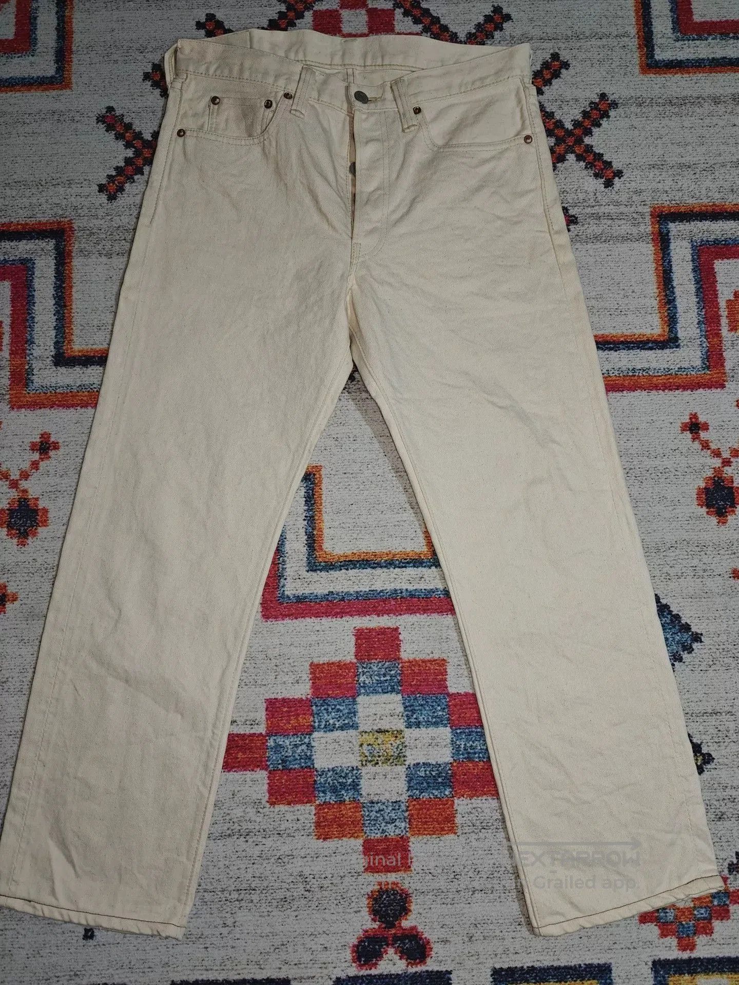Full Count & Co. Fullcount 1108EC Slim Straight Red Selvedge Jeans. Size US 31 - 4 Thumbnail
