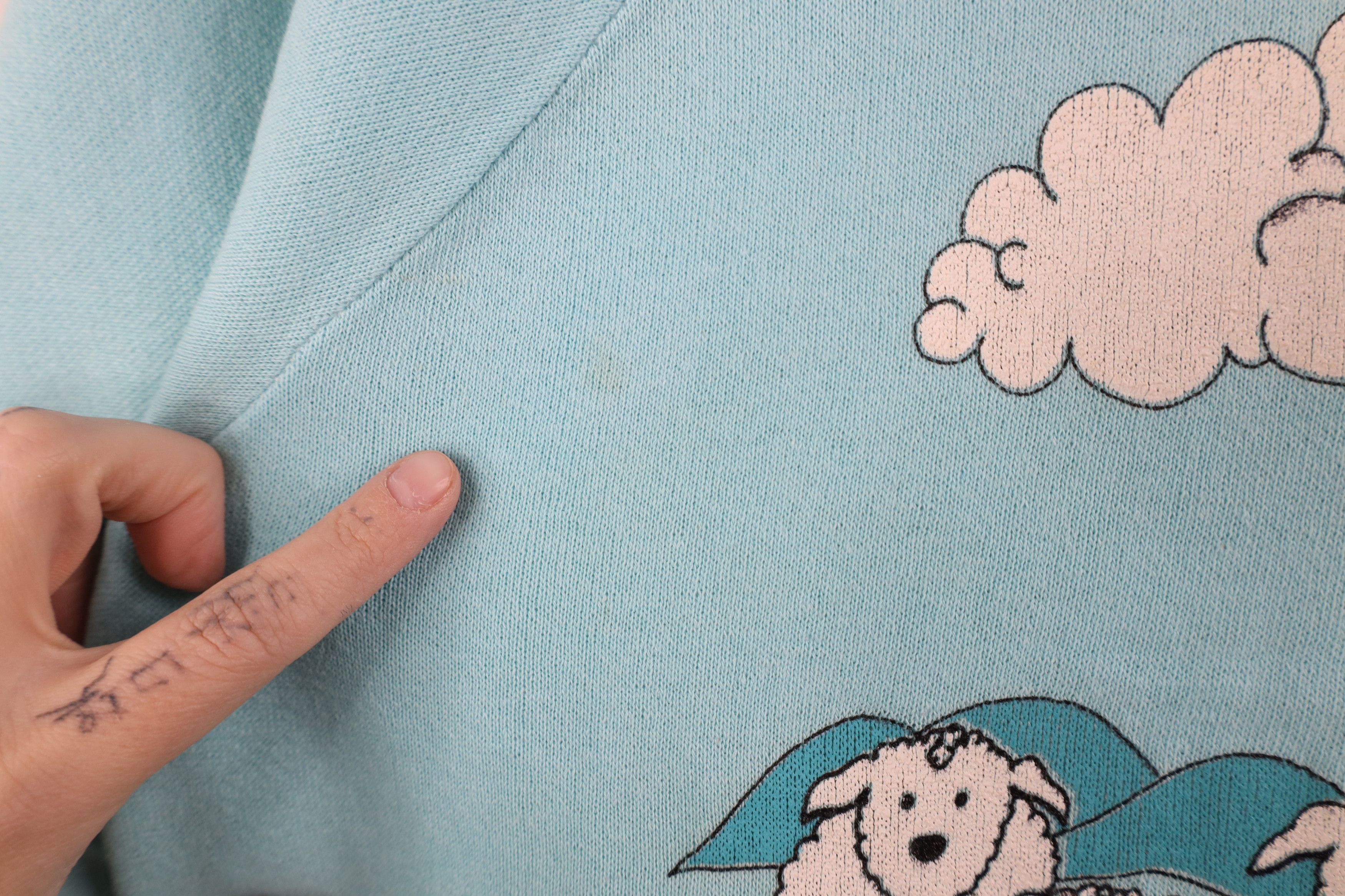 Vintage Vintage 70s 80s Michindoh Sheep Crewneck Sweatshirt Blue USA Size M / US 6-8 / IT 42-44 - 5 Thumbnail