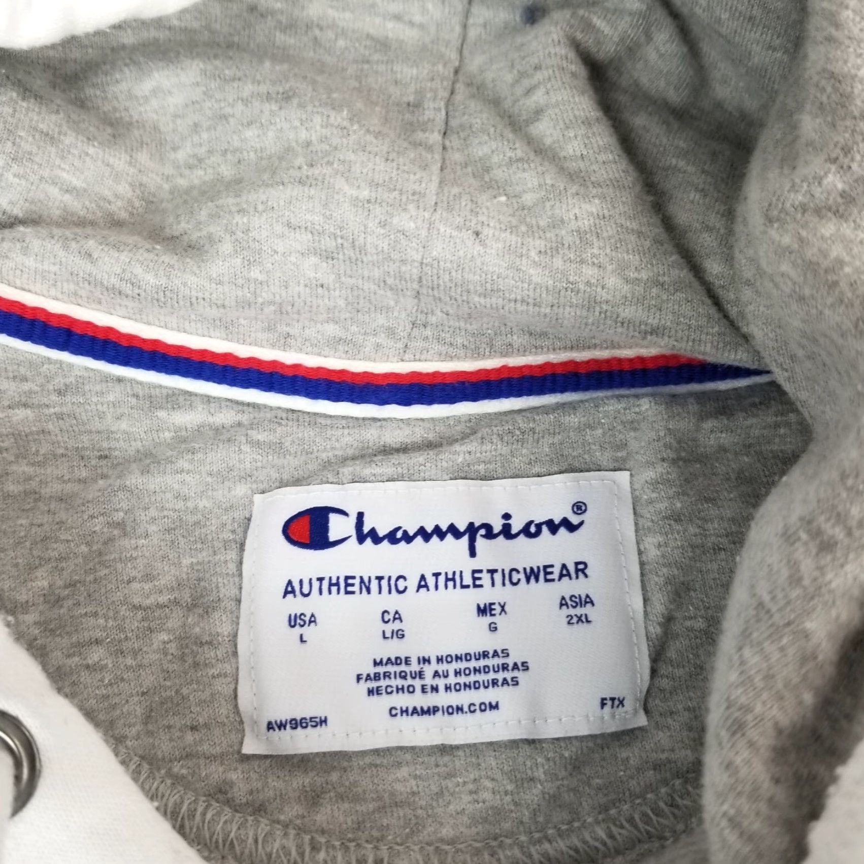 Champion Champion Reverse Weave White Hoodie Sweatshirt Pullover Adult Large Y2K Classic Logo Sweater Hooded Sweatshirt Mens Size US L / EU 52-54 / 3 - 4 Thumbnail