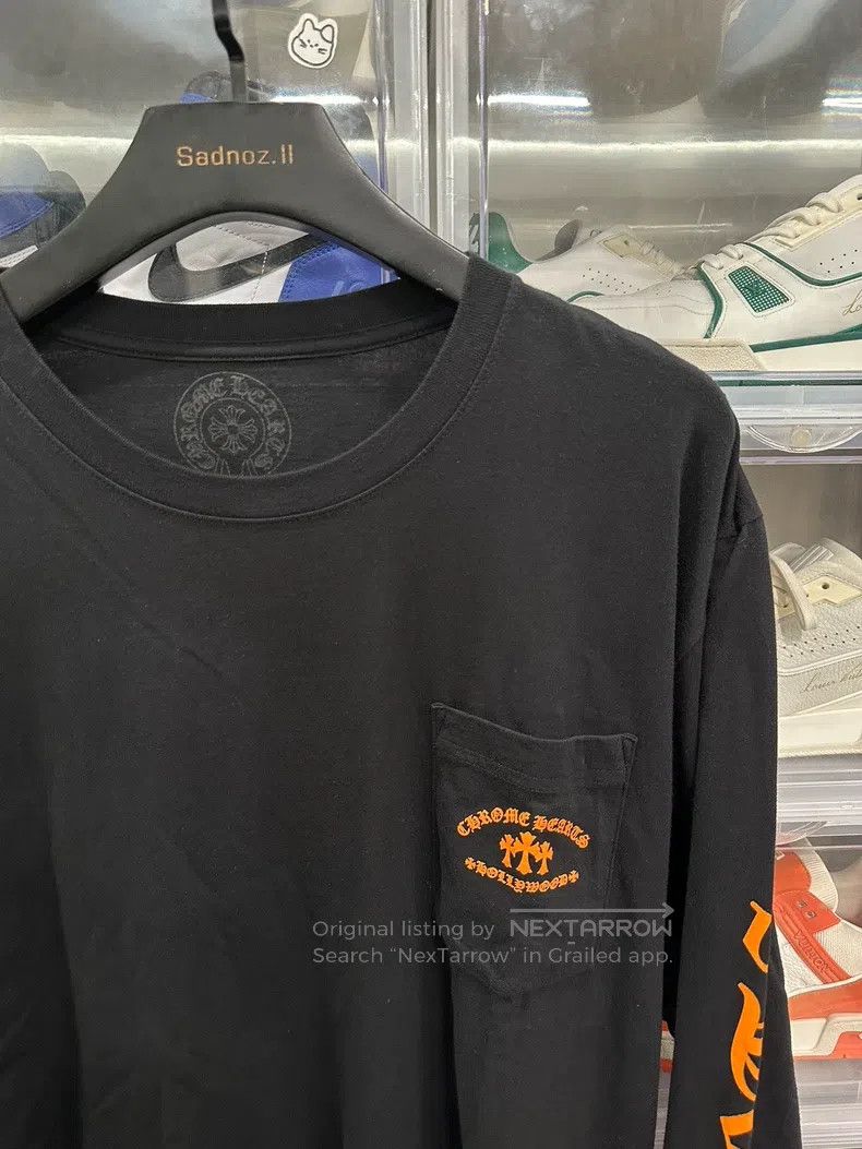 Chrome Hearts CHROME HEARTS Size XL Orange Three Cross Sanskrit Black Lon Size US XL / EU 56 / 4 - 2 Thumbnail