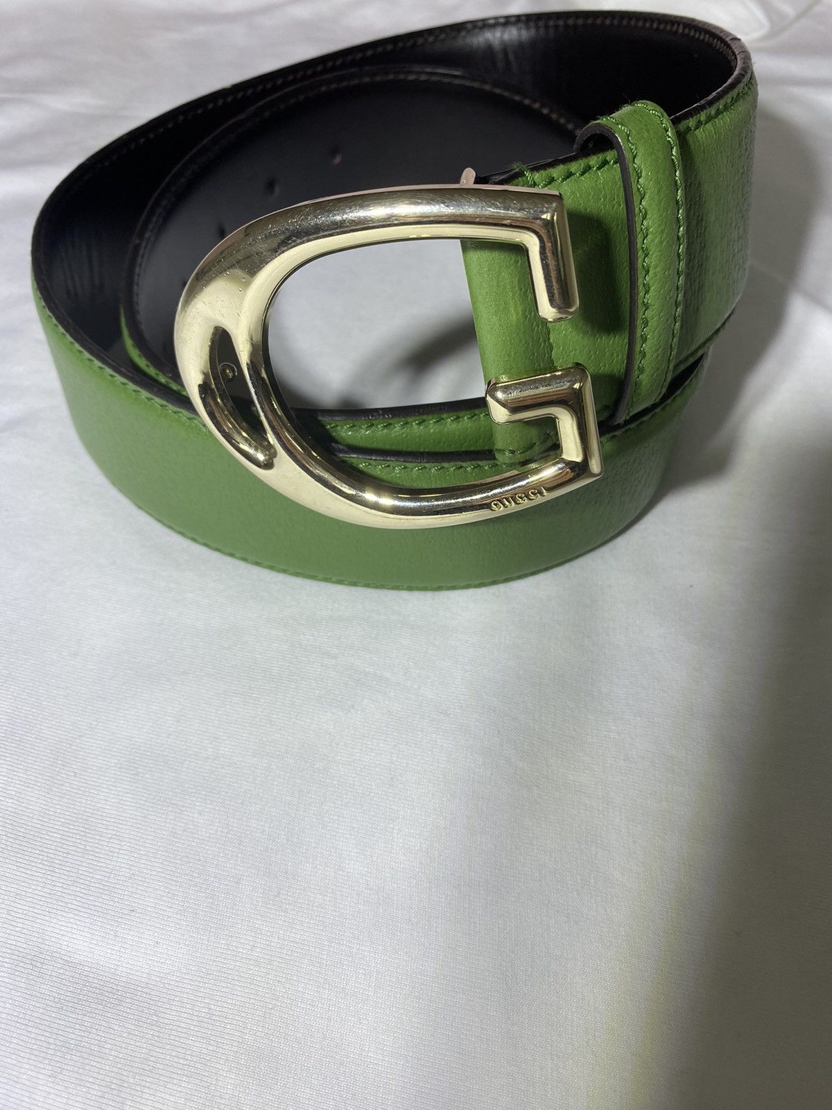 gucci belt men green display picture 3