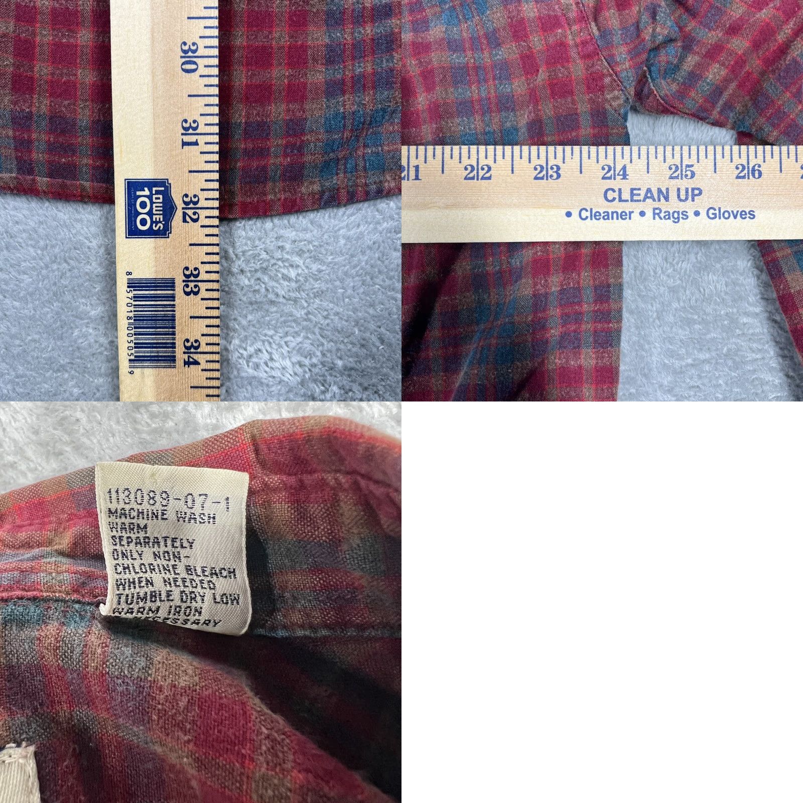 Gap Gap Button-Up Shirt Mens L Long Sleeve Plaid Flannel Red Multicolor Pocket Casual Outdoor Fall Winter EUC Size US L / EU 52-54 / 3 - 9 Thumbnail