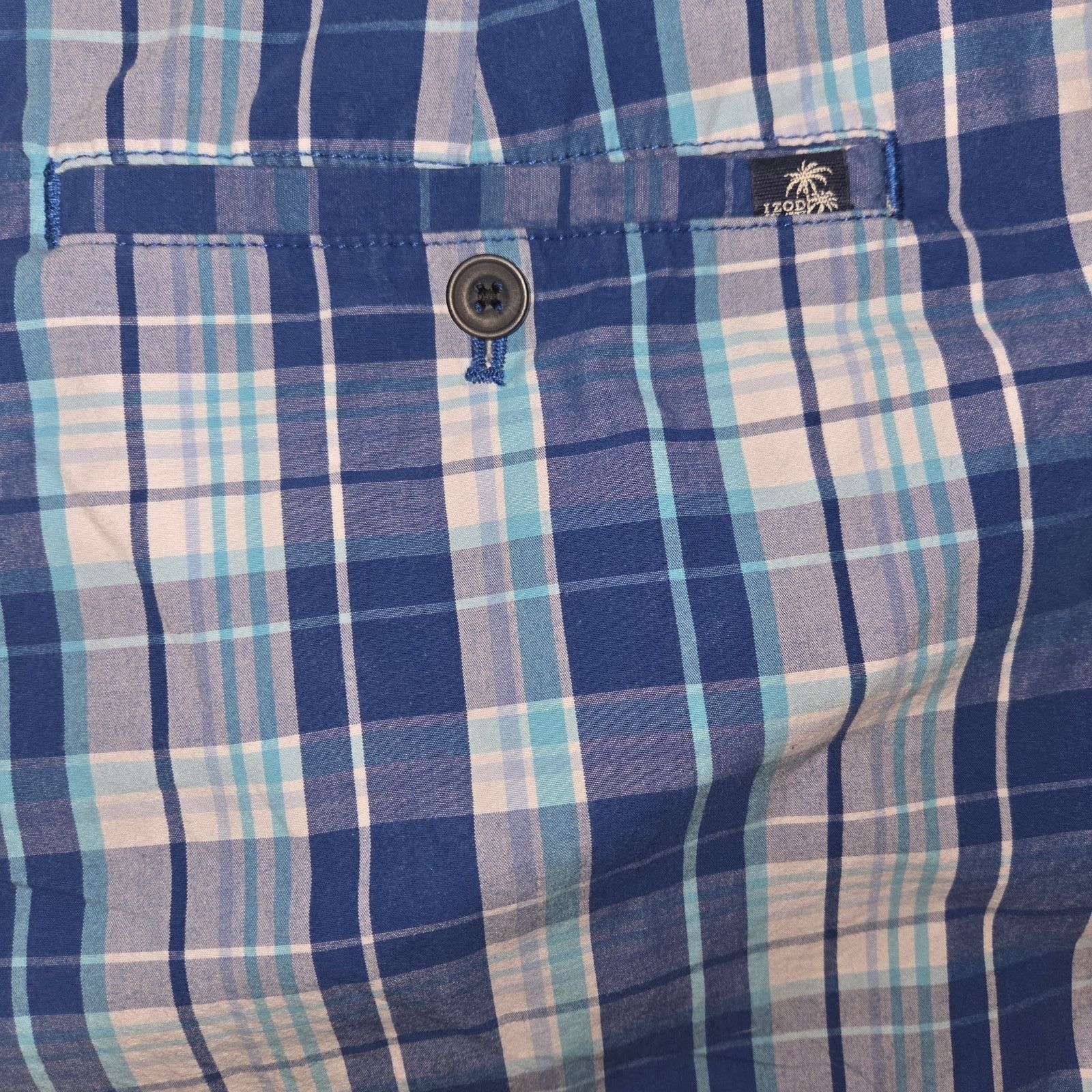 Izod IZOD Blue Checkered Shorts - Men's Size 42 Size US 42 / EU 58 - 3 Thumbnail