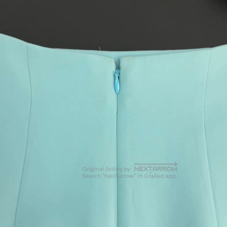 Dior Dior Lake blue mulberry silk short skirt Size 24" / US 00 / IT 34 - 7 Thumbnail