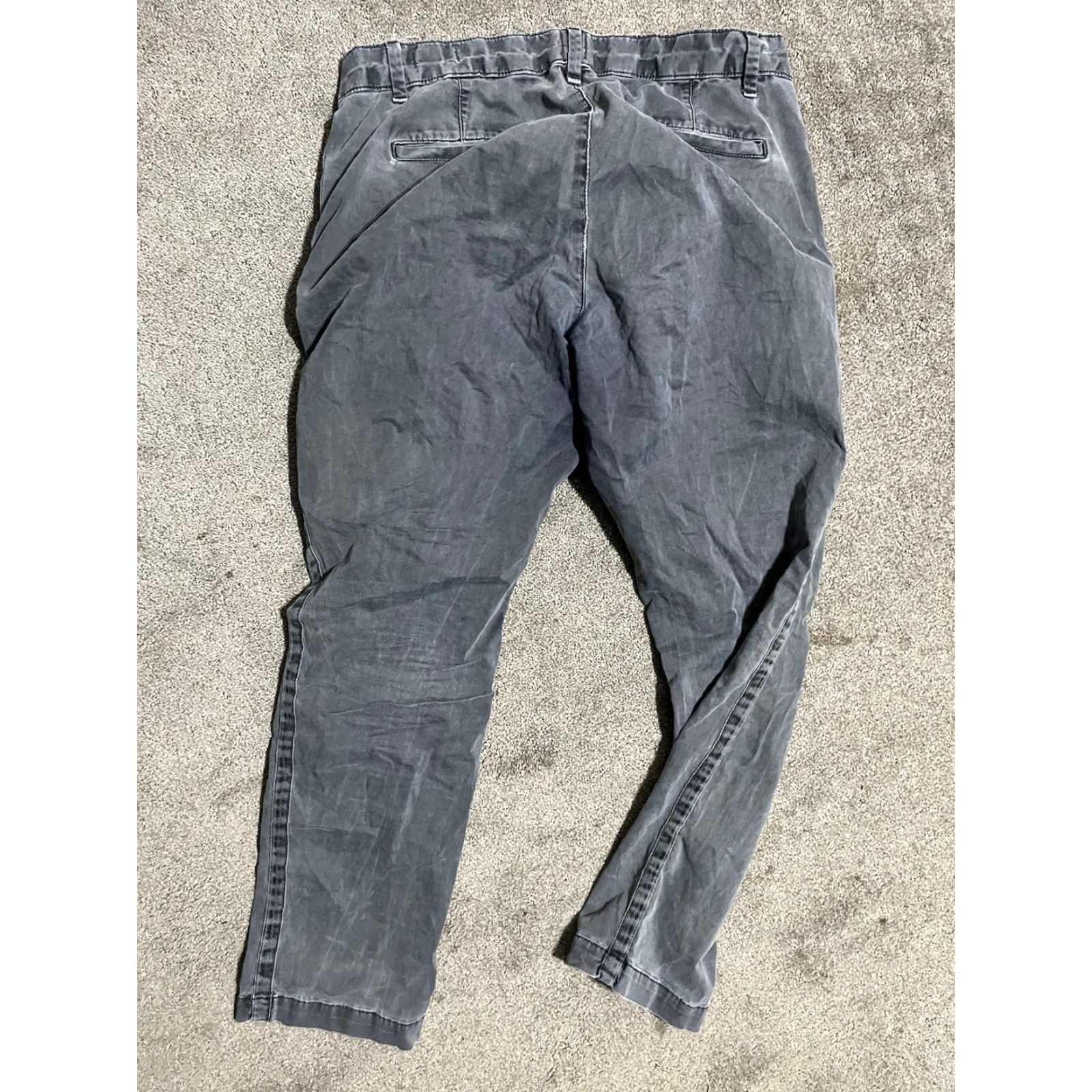 Gap GAP Women 6 Regular Chino Pants Bootcut Stretch Gray Distressed Colorful Size 28" / US 6 / IT 42 - 2 Thumbnail