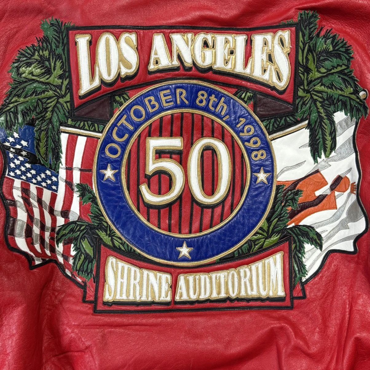 Jeff Hamilton Jeff Hamilton Los Angeles Virsity Leather Jacket Size US M / EU 48-50 / 2 - 7 Thumbnail