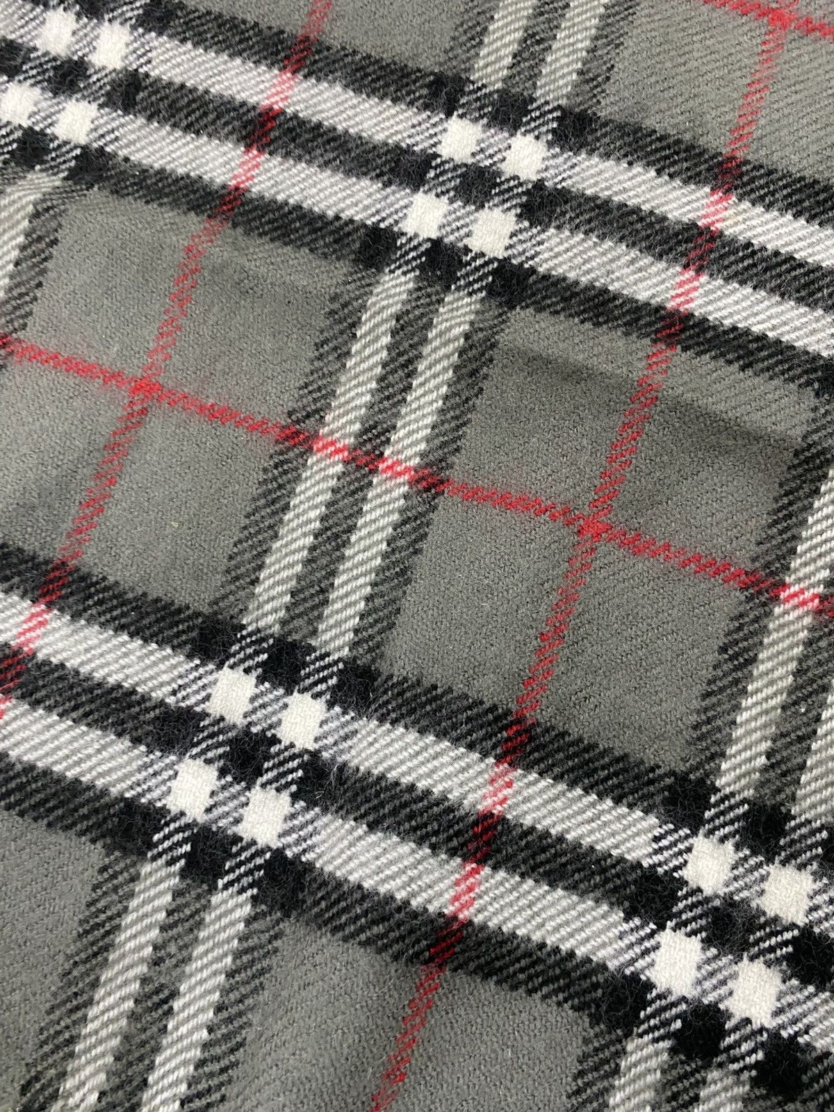 Burberry Vintage Burberrys Scarf 100% Lambwool Unisex Style Size ONE SIZE - 4 Thumbnail