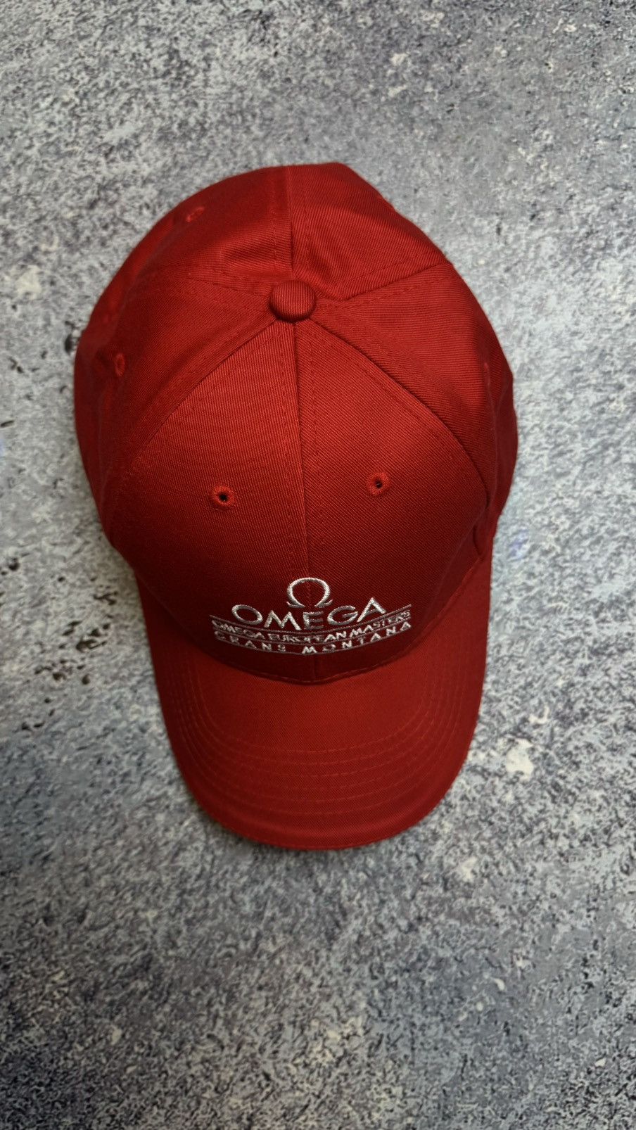 Omega OMEGA CAP RED/WHITE EMBROIDERED A Size ONE SIZE - 3 Thumbnail