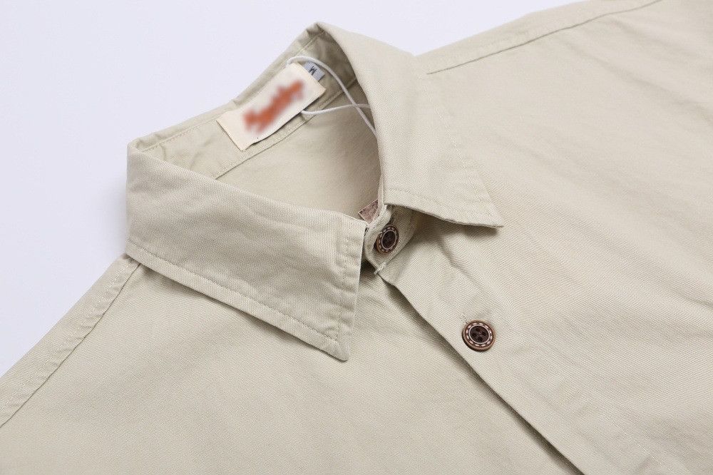 Japanese Brand × Vintage Men's embroidered letter patchwork loose casual work shirt Size US M / EU 48-50 / 2 - 3 Thumbnail