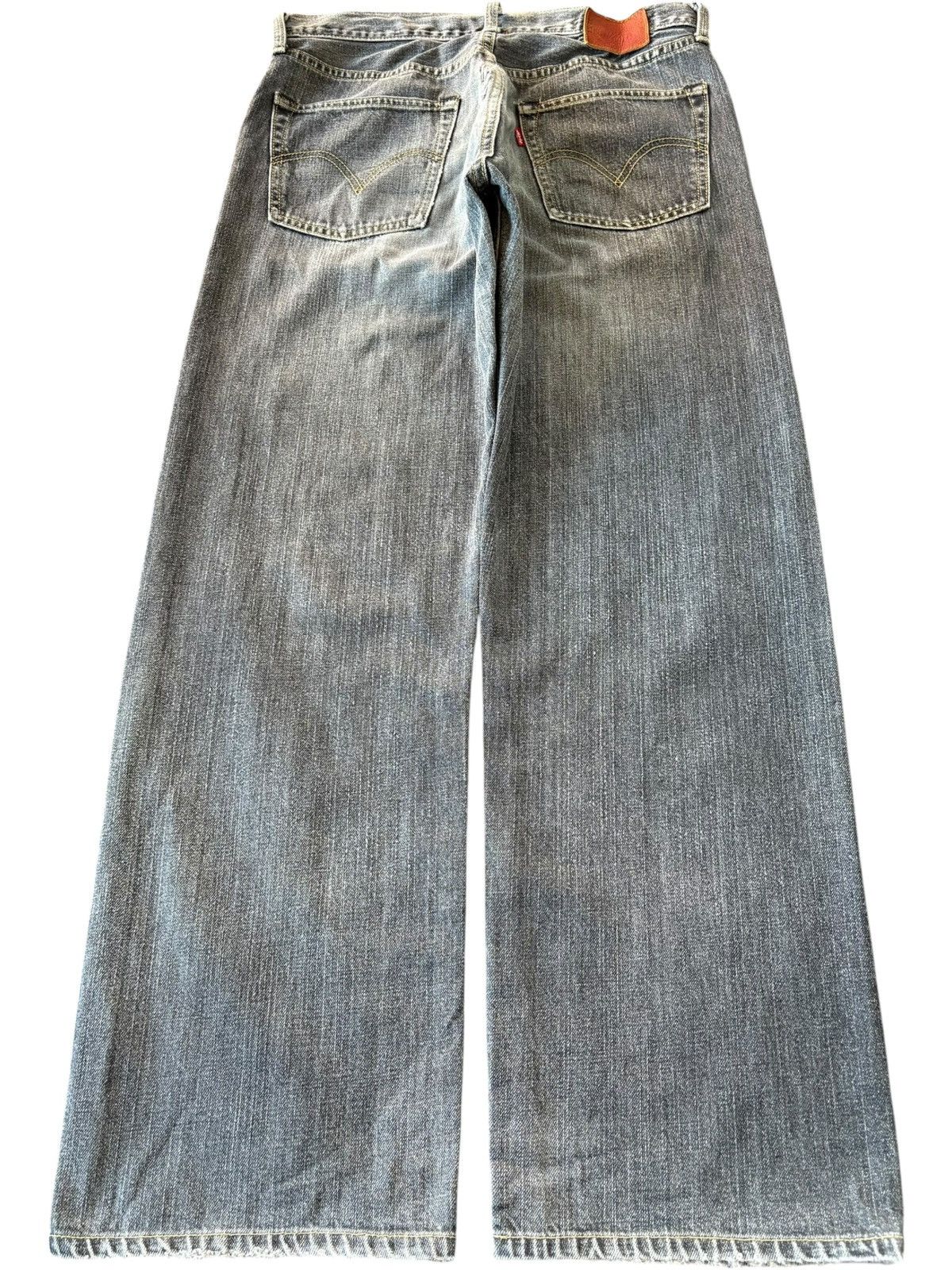 Levi's Vintage 90s Levis 503 Black Distressed Baggy Jeans Size US 32 / EU 48 - 2 Thumbnail