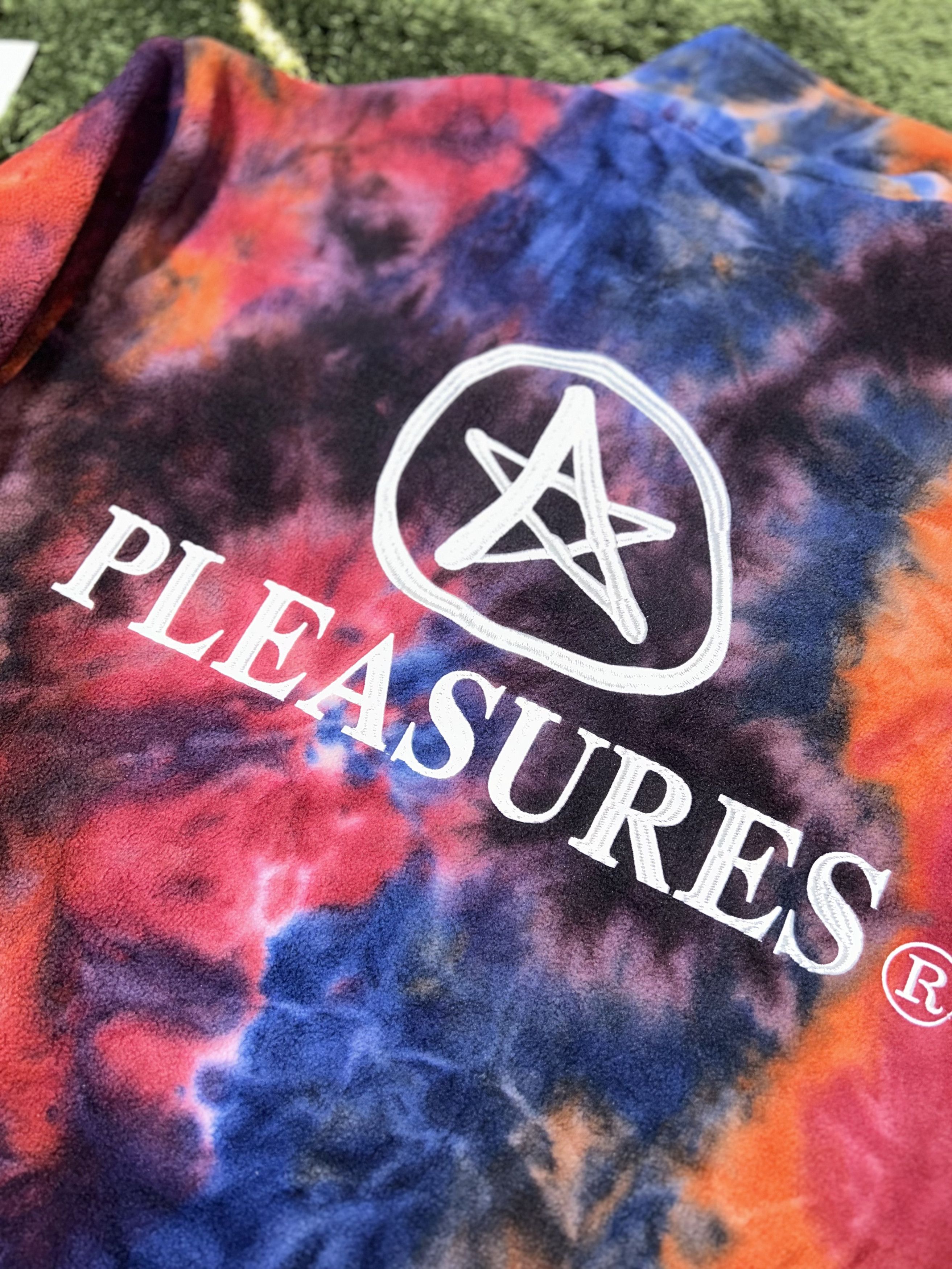 Pleasures [L] pleasures tie dye polar fleece half zip up Size US L / EU 52-54 / 3 - 6 Thumbnail