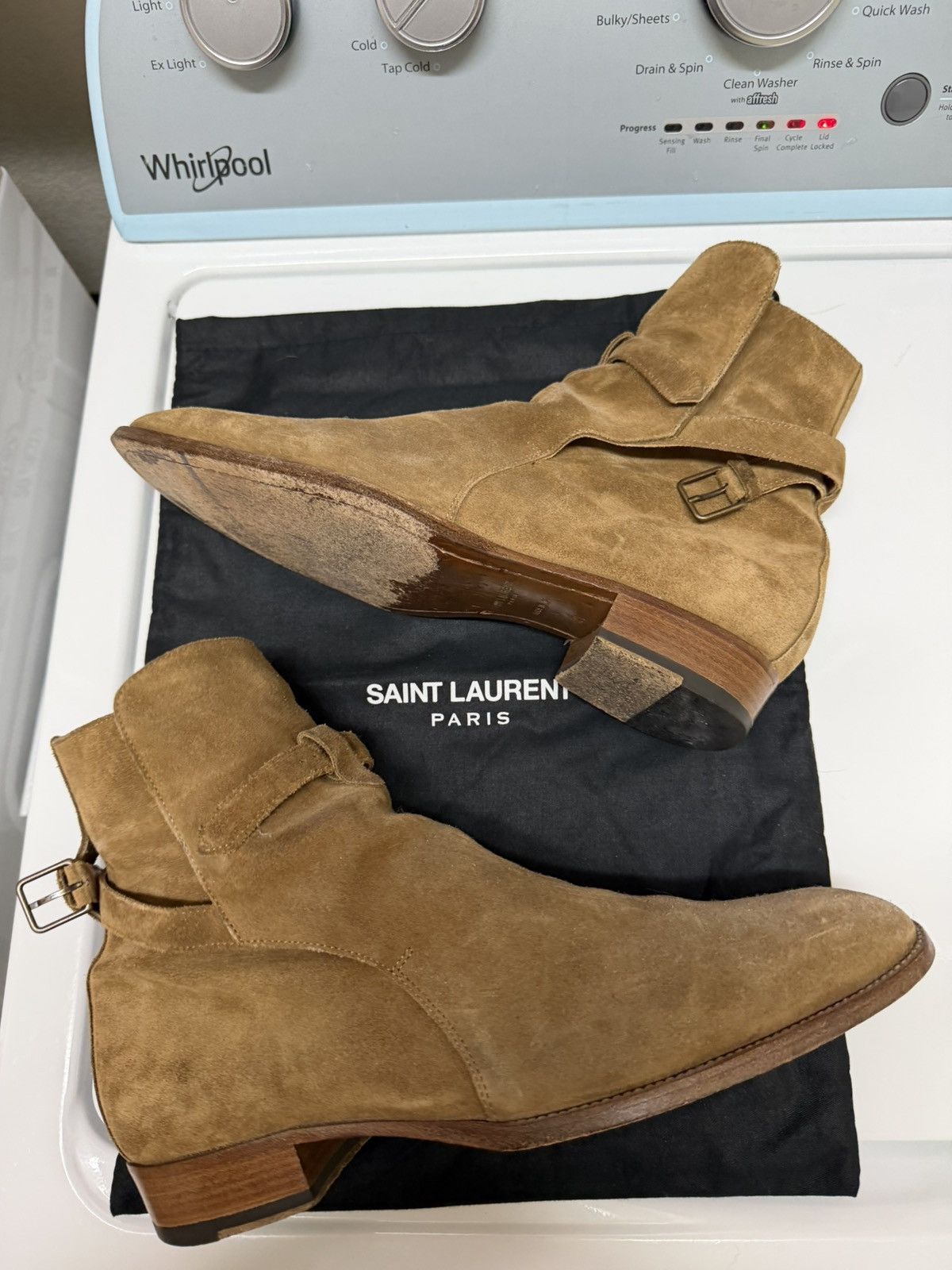 Saint Laurent Paris Saint Laurent Paris FW16 Hedi Slimane Jodhpur Suede Boots Size US 8 / EU 41 - 1 Thumbnail