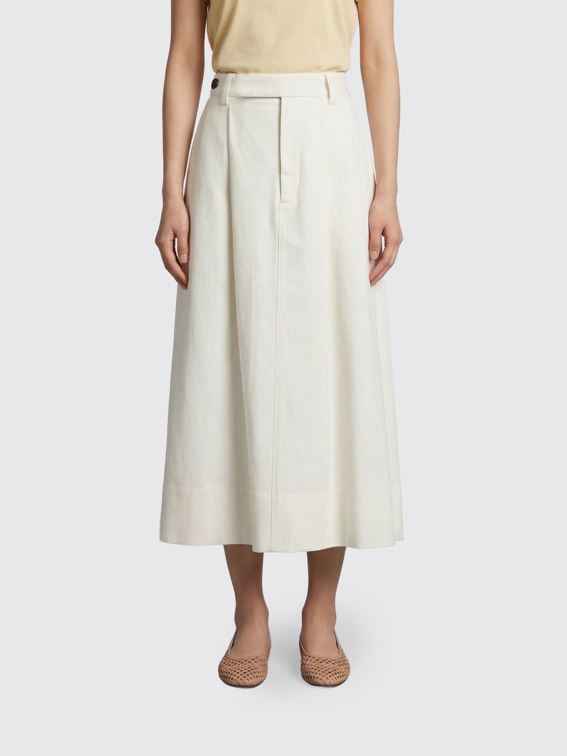 Brunello Cucinelli Brunello Cucinelli Skirt Woman Natural Size 28" / US 6 / IT 42 - 1 Thumbnail