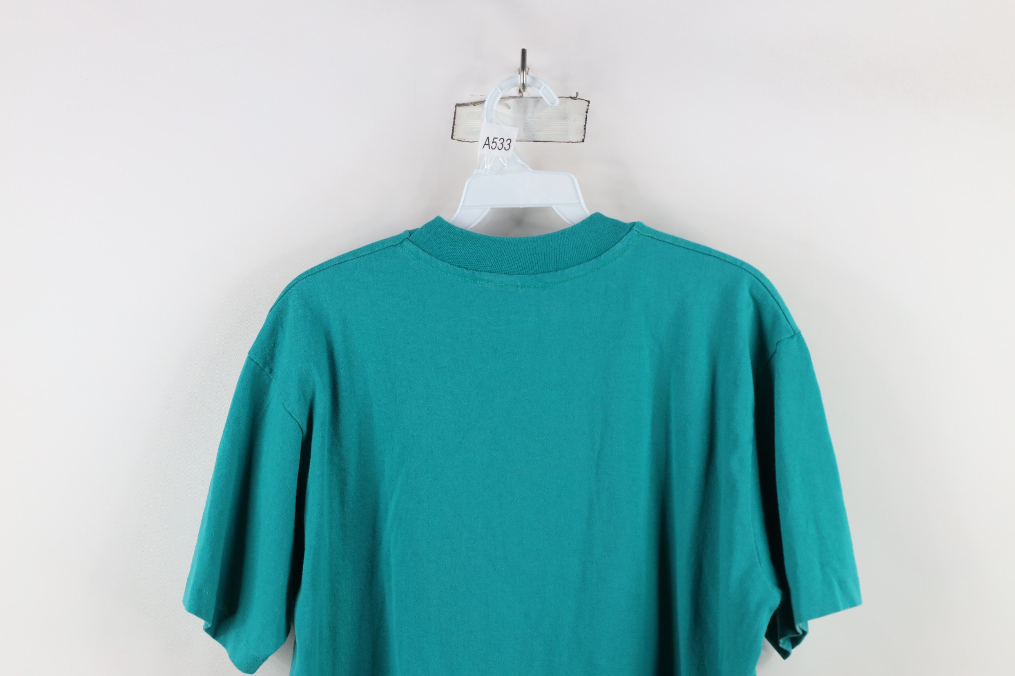 Vintage Vintage 90s Streetwear Summer Sports Camp T-Shirt Teal USA Size US L / EU 52-54 / 3 - 11 Thumbnail