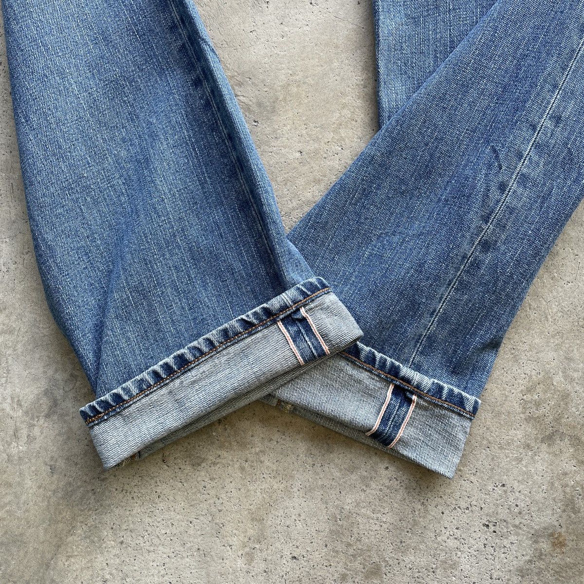 Edwin × Jean × Vintage Vintage Distressed Edwin 505 Selvedge Faded Jeans Pants W33 Size US 33 - 11 Thumbnail