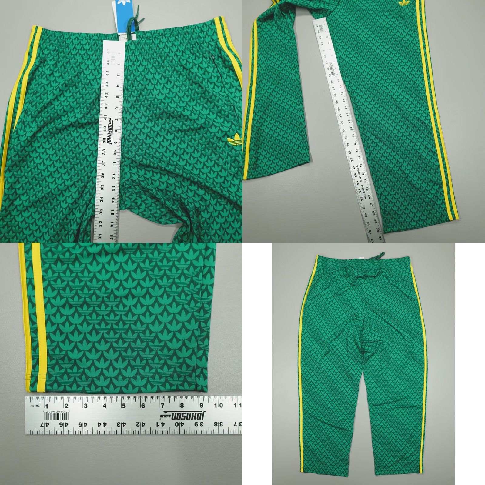 Adidas Adidas Originals Loose Fit Monogram Track Pants Men’s XL Green KD0396 Track Pants Size US 36 / EU 52 - 8 Thumbnail
