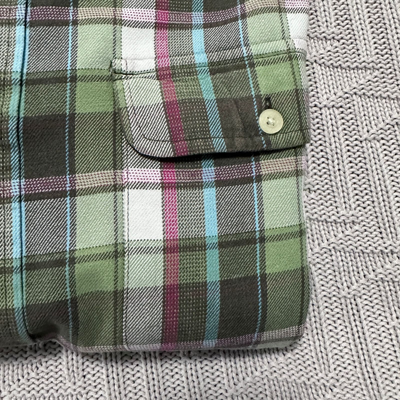 Chaps Chaps green plaid flannel button down Size US L / EU 52-54 / 3 - 4 Thumbnail