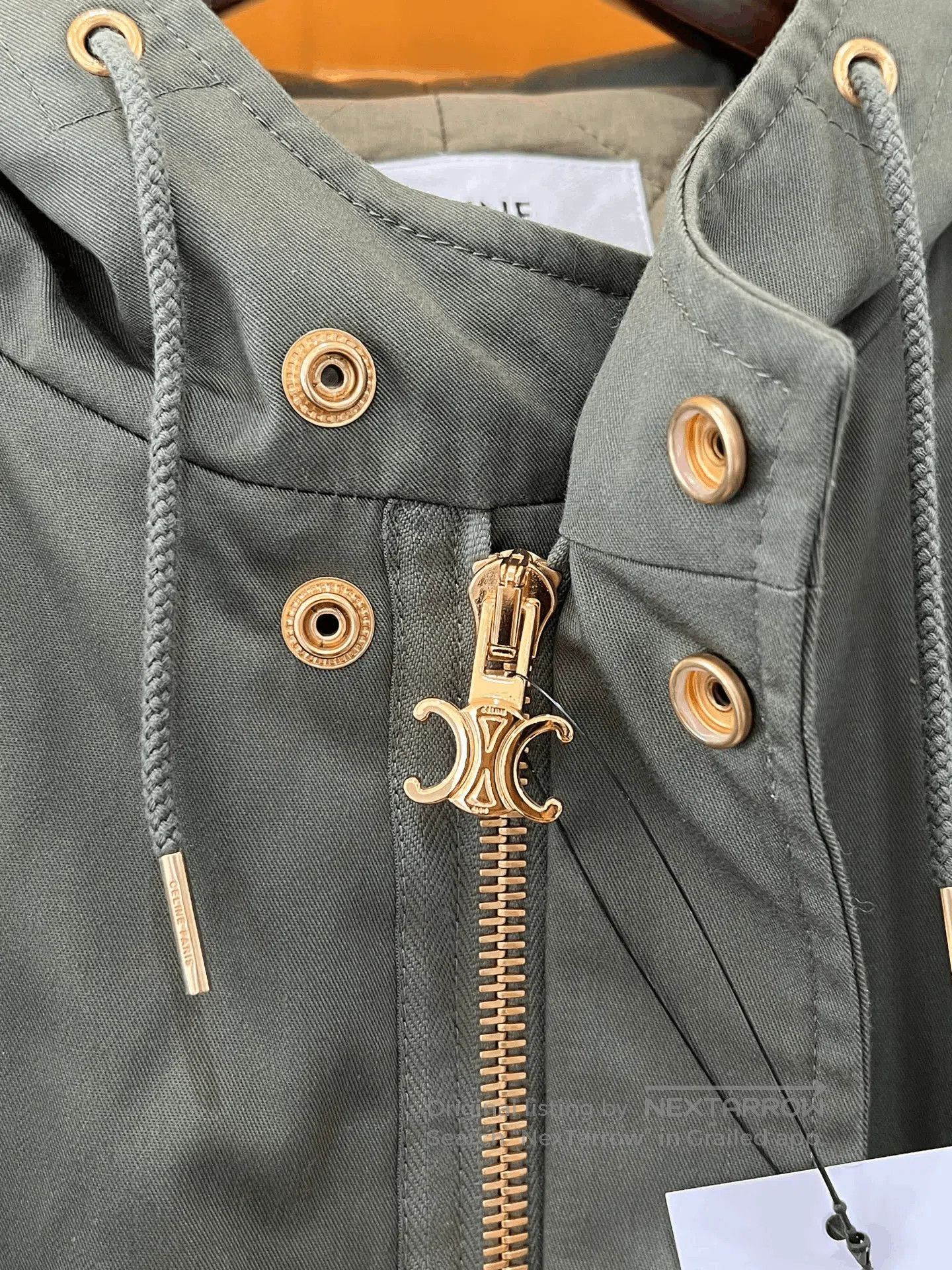 Celine Celine Army Green Parka Coat. Size S / US 4 / IT 40 - 4 Thumbnail