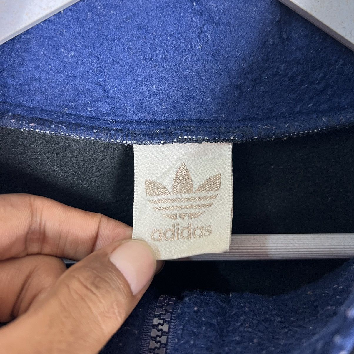Adidas 🔥 VINTAGE ADIDAS HYBRID FLEECE ANORAK JACKET Size US L / EU 52-54 / 3 - 14 Thumbnail