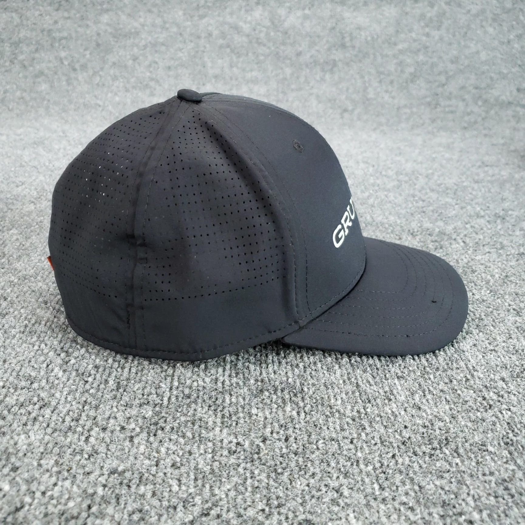 Vintage Grundéns Hat Cap Fitted Mens S/M One Size Black Perforated A-FLEX Fishing Cap Size ONE SIZE - 4 Thumbnail