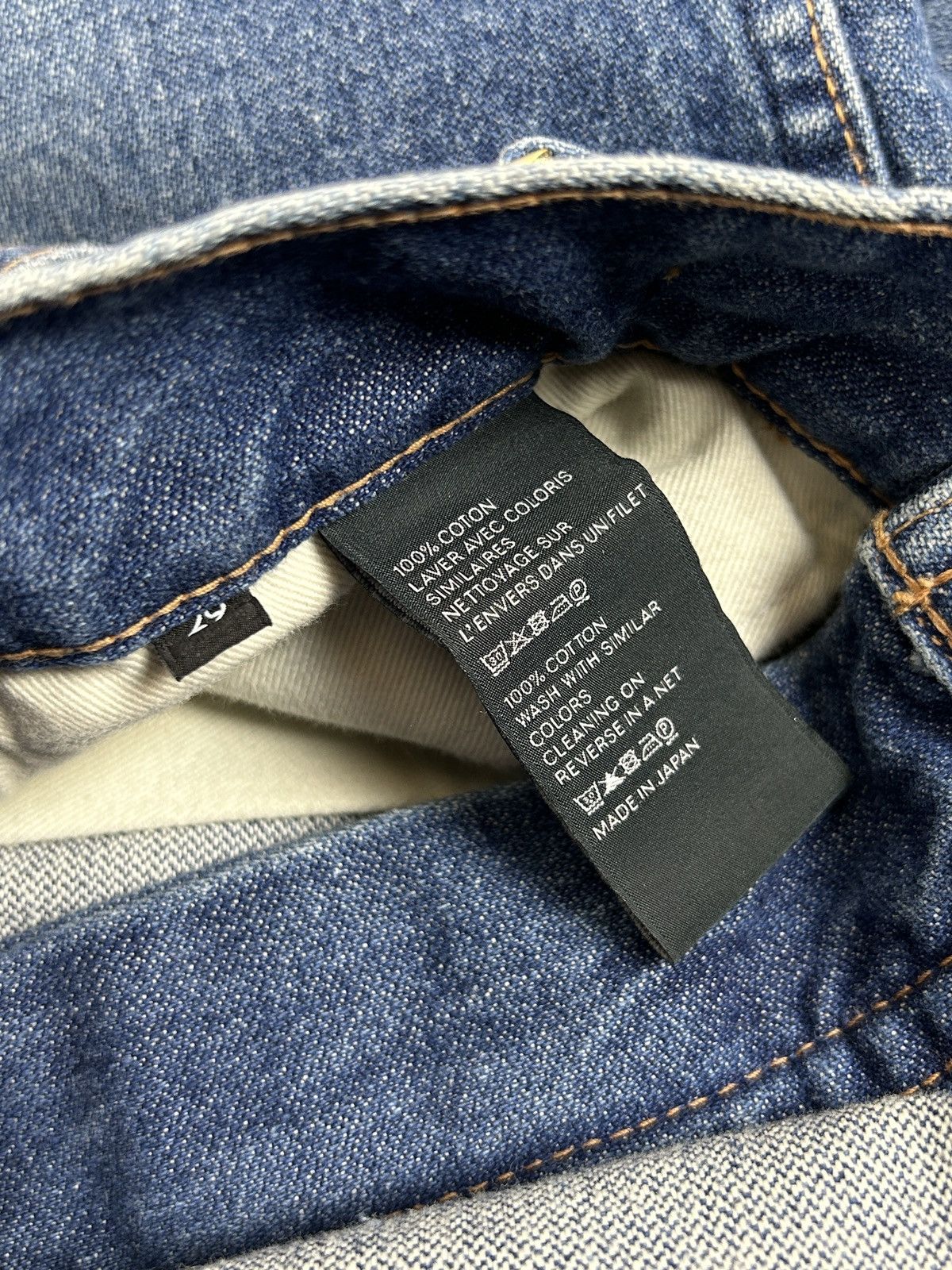 Celine × Hedi Slimane Celine Hedi Straight Leg Jeans Triomphe N548 173N 08SN Size 29" - 10 Thumbnail