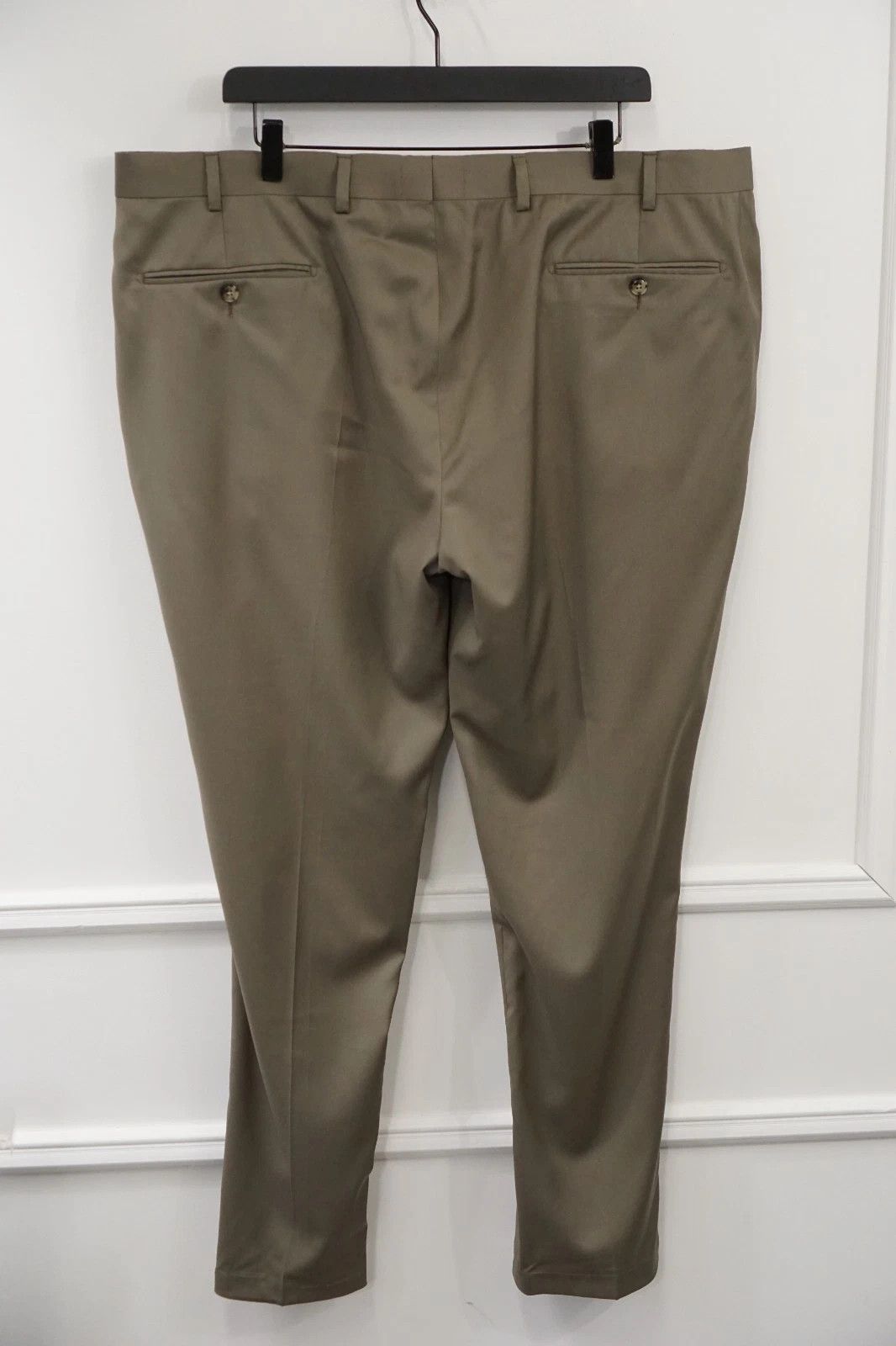 Suitsupply Men Suitsupply Trousers Khaki Green Wool Size 29 UK/US48S Size 48S - 2 Thumbnail