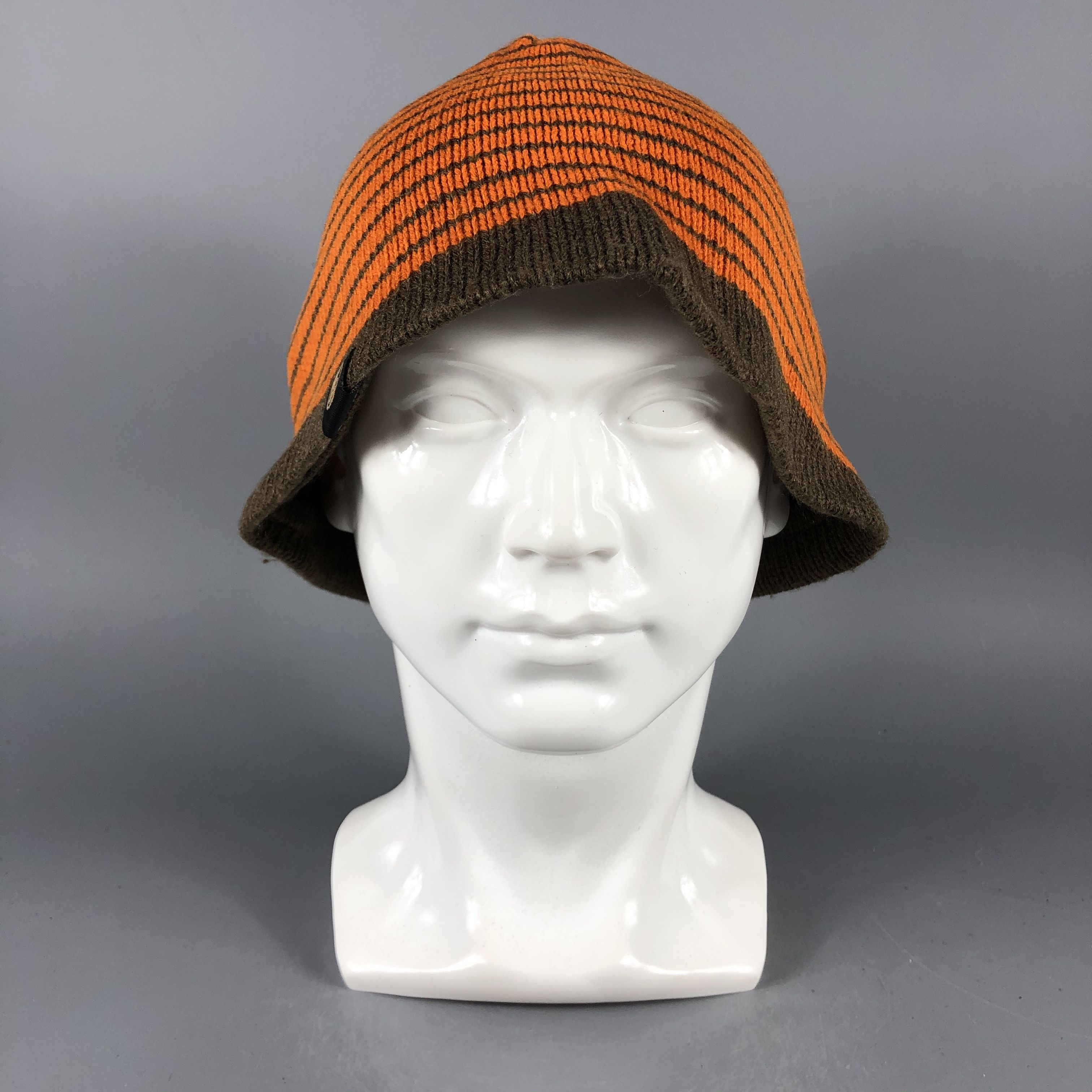 Stussy × Vintage Stussy Reversible Stripe Beanie Snow Hat Snow Cap -D821 Size ONE SIZE - 10 Thumbnail